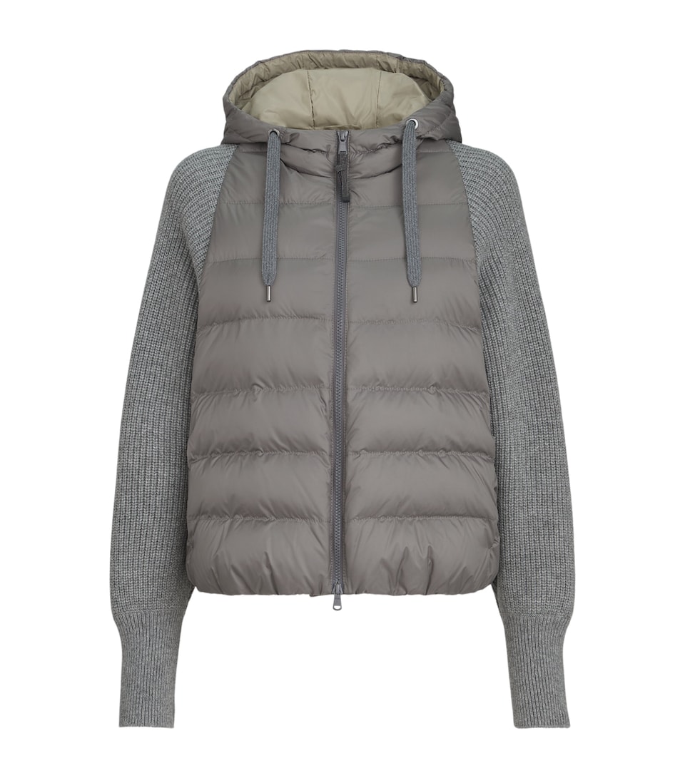 Brunello Cucinelli Womens Down Water-Resistant Padded Jacket