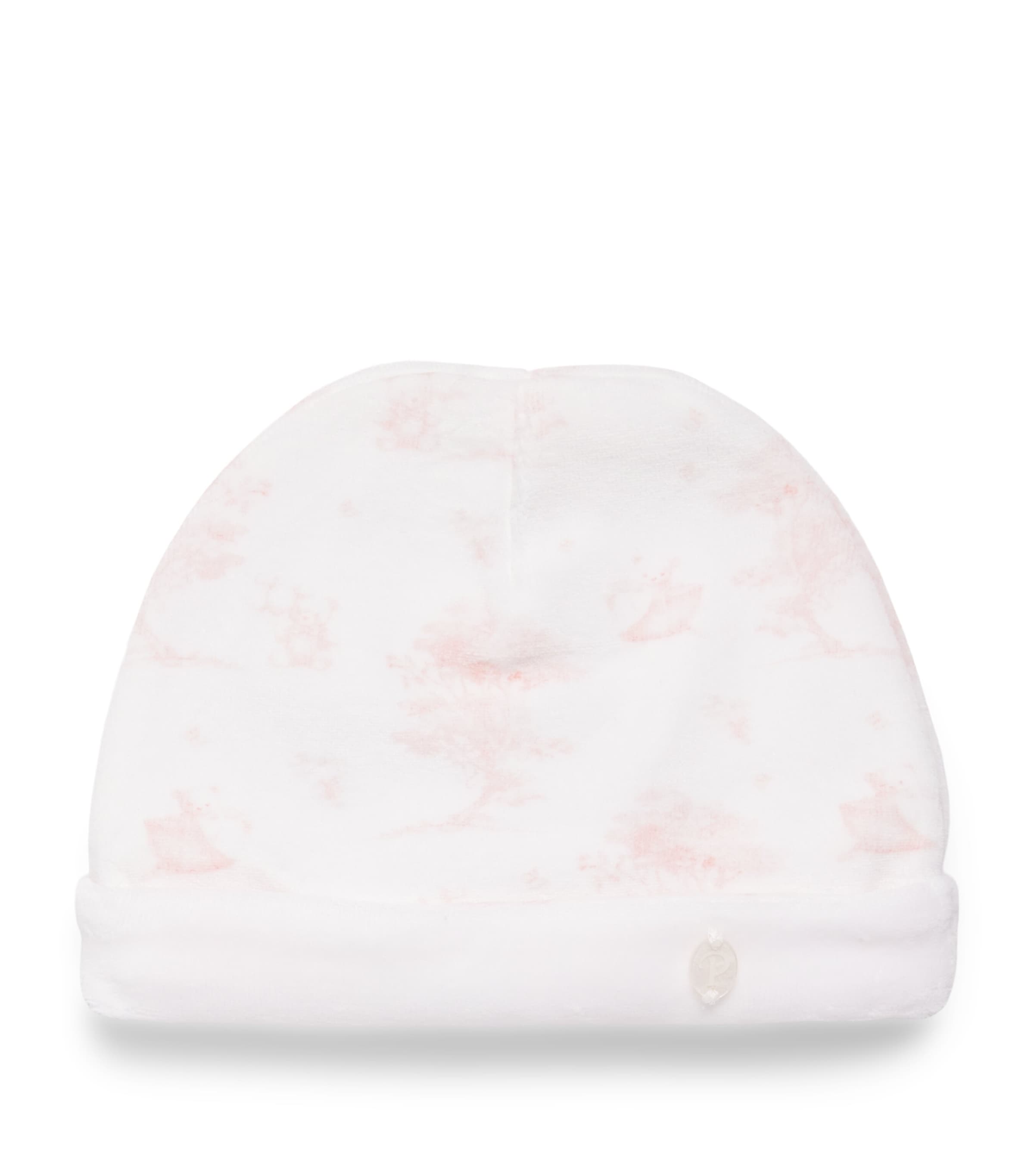 Patachou Toile Print Beanie Pink