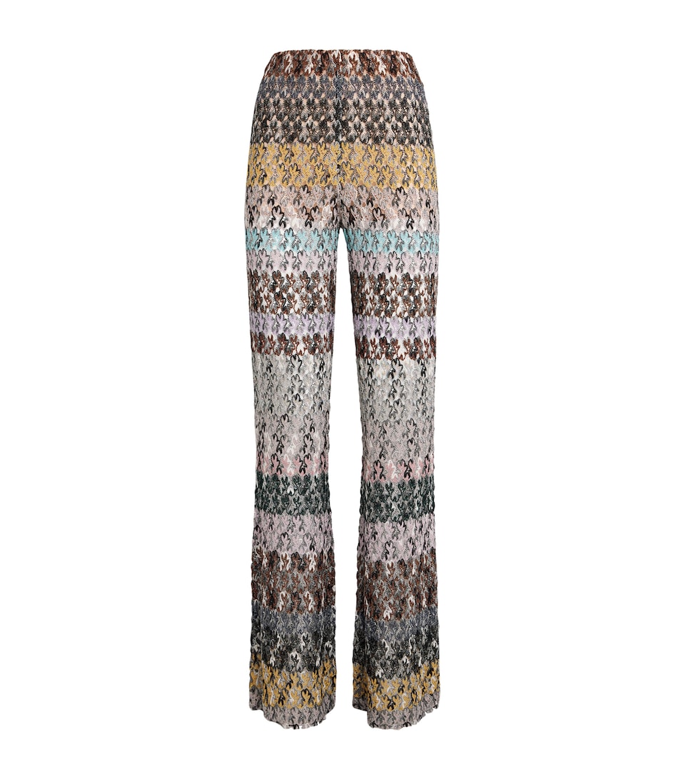 Stripe Flared Trousers