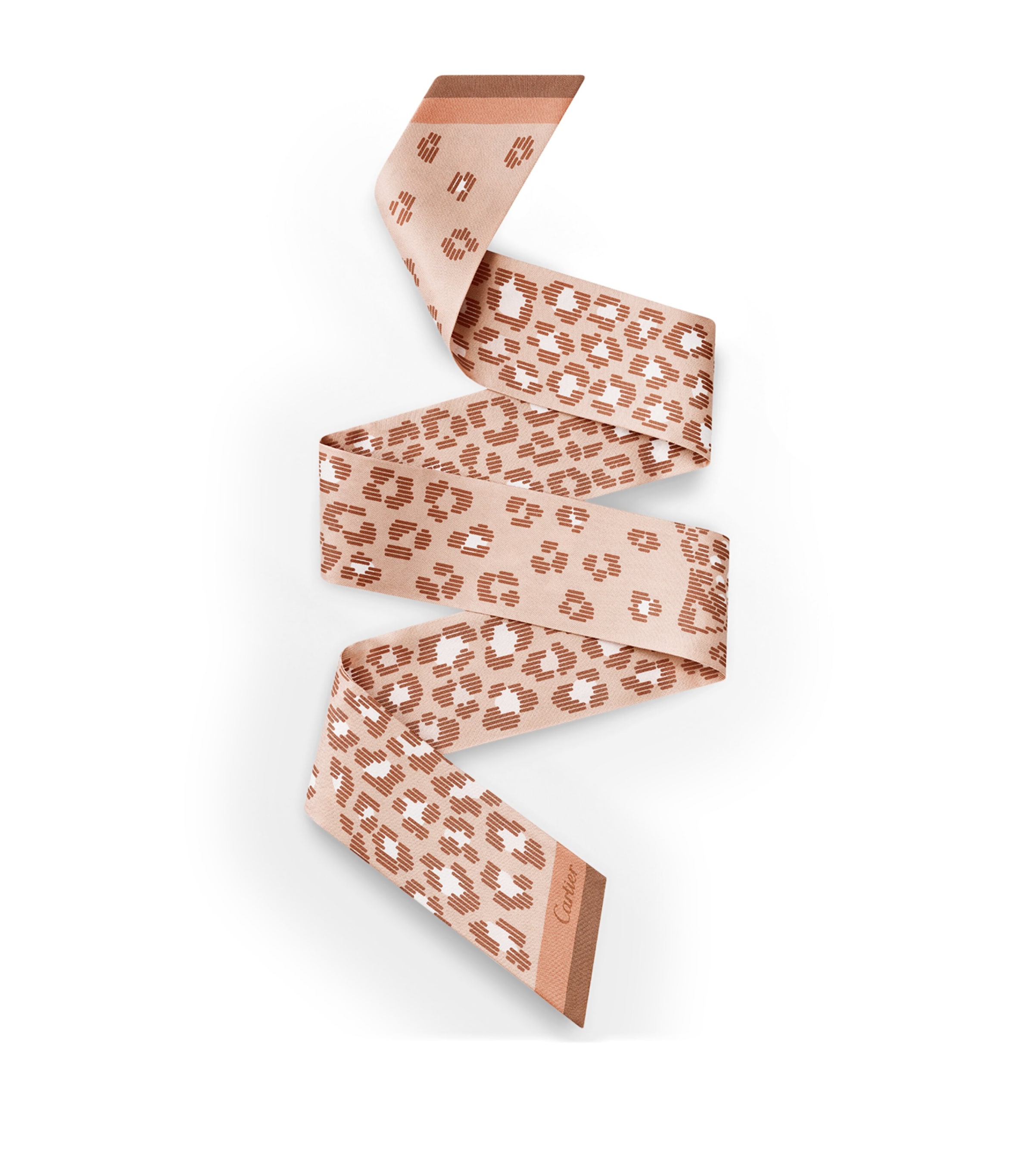 Cartier Silk Panthère Double-Sided Bandeau Pink