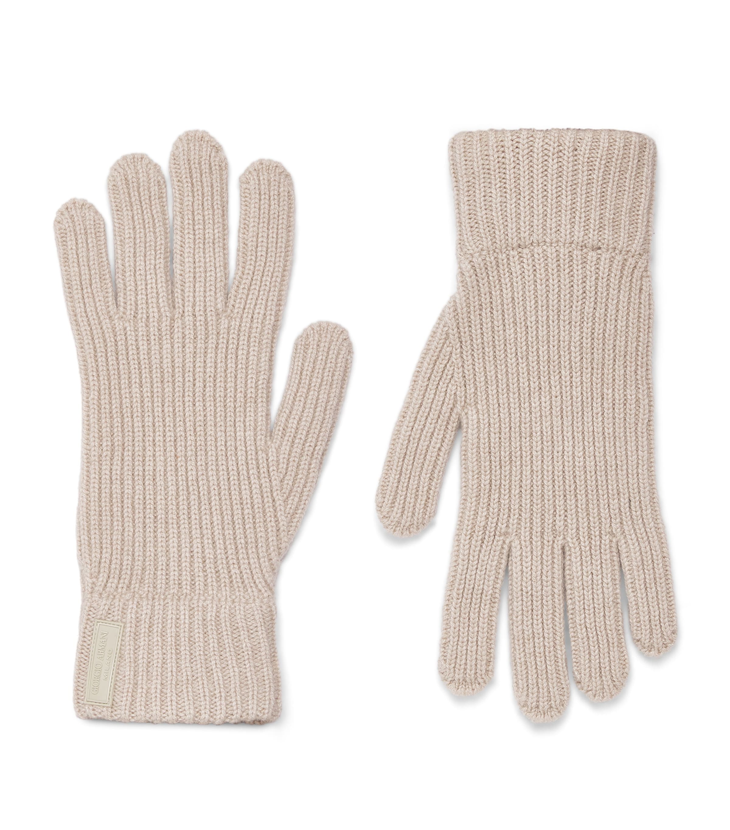 Giorgio Armani Cashmere Ribbed Gloves