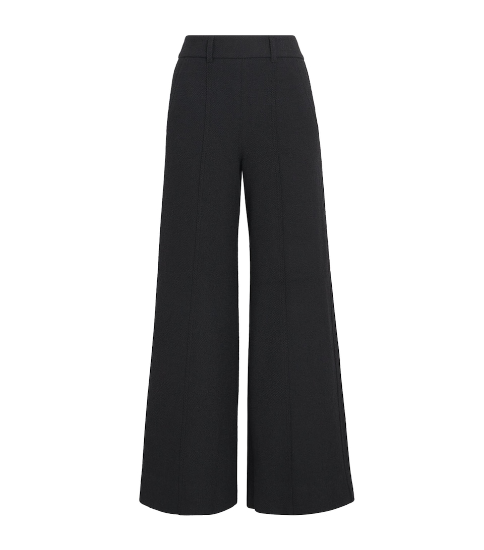 ME+EM Womens Wide-Leg Trousers Black