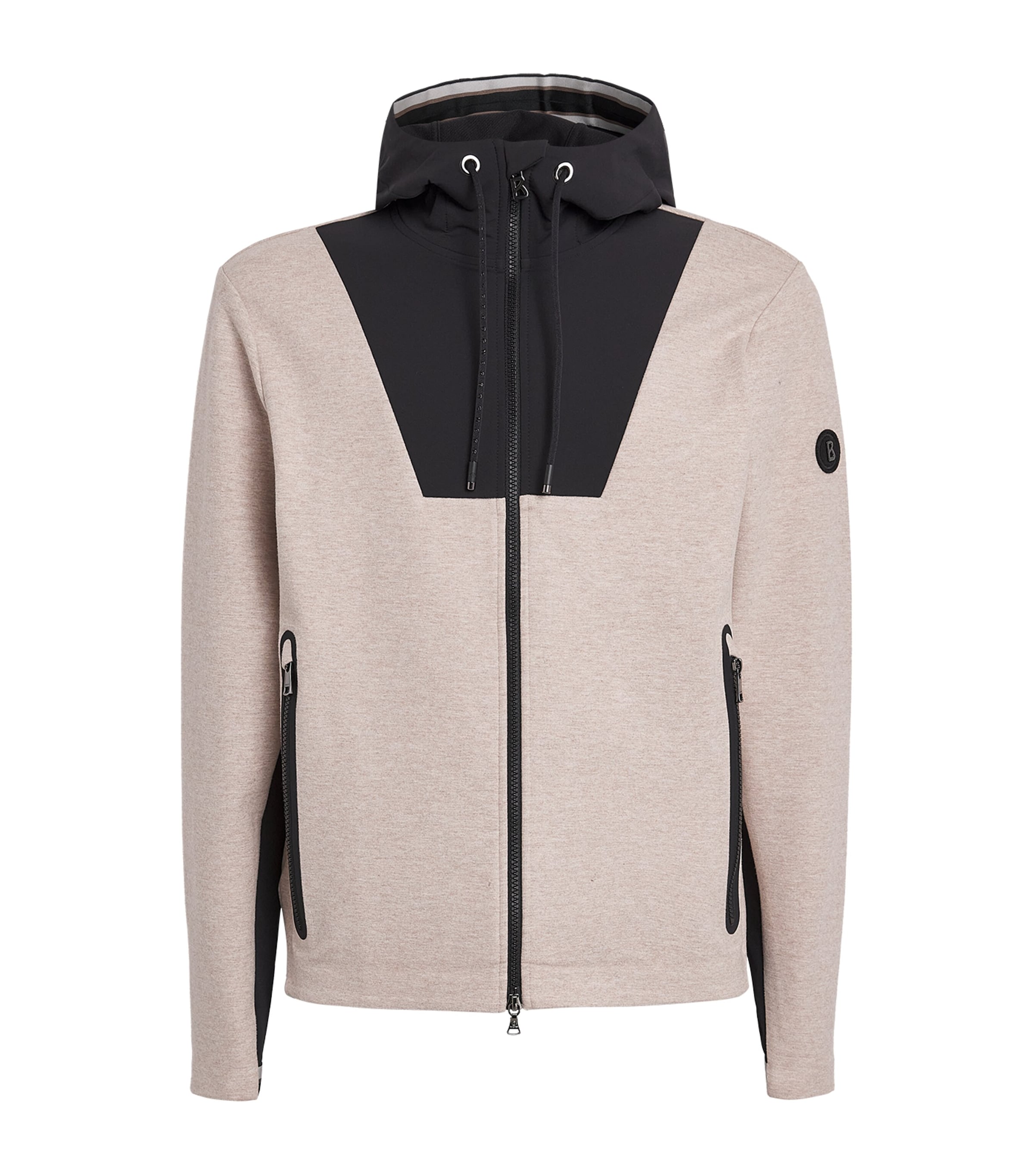 Bogner Mens Zip-Up Jannis Hoodie Biscuit