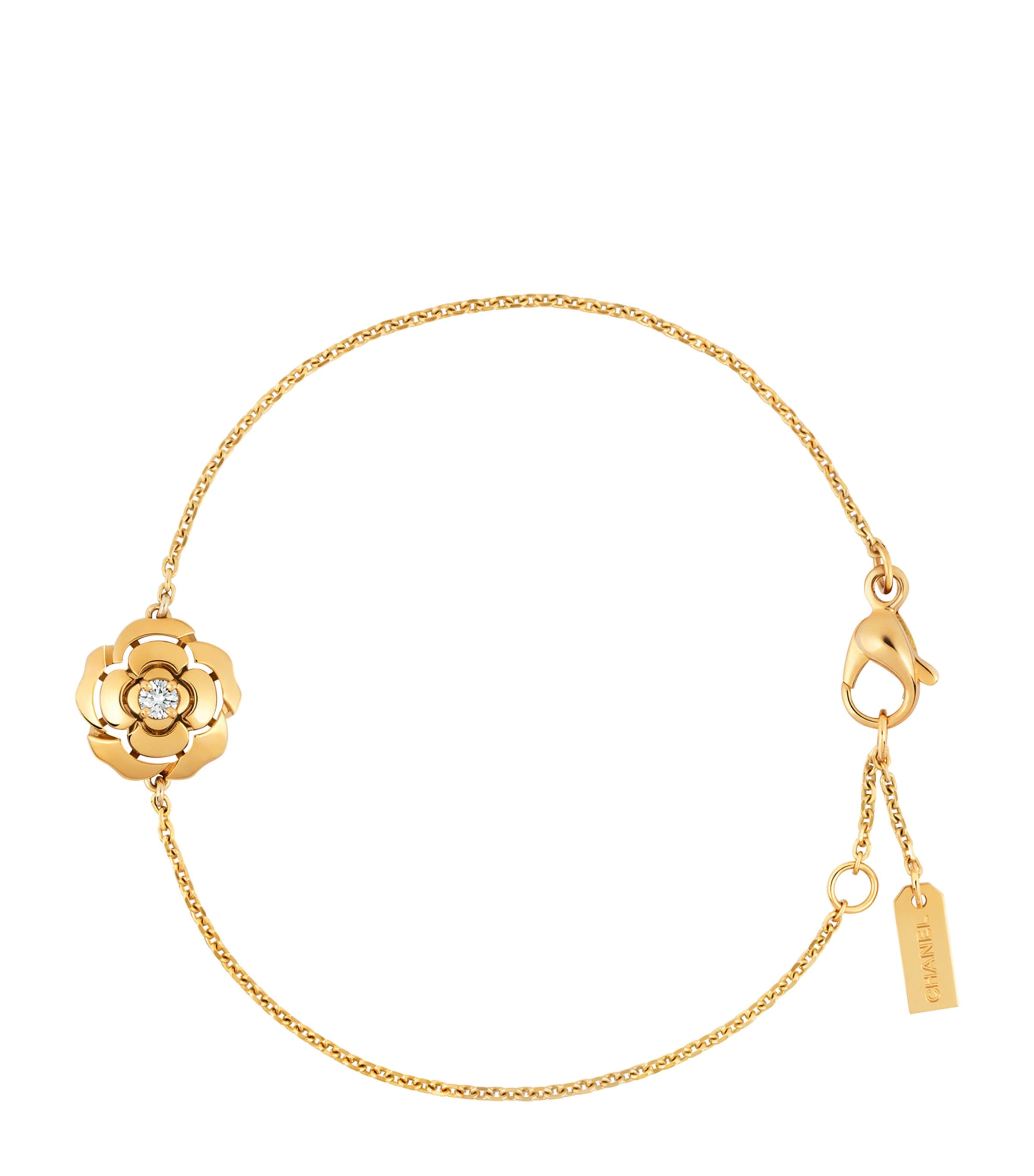 Yellow Gold and Diamond Extrait de Camélia Bracelet