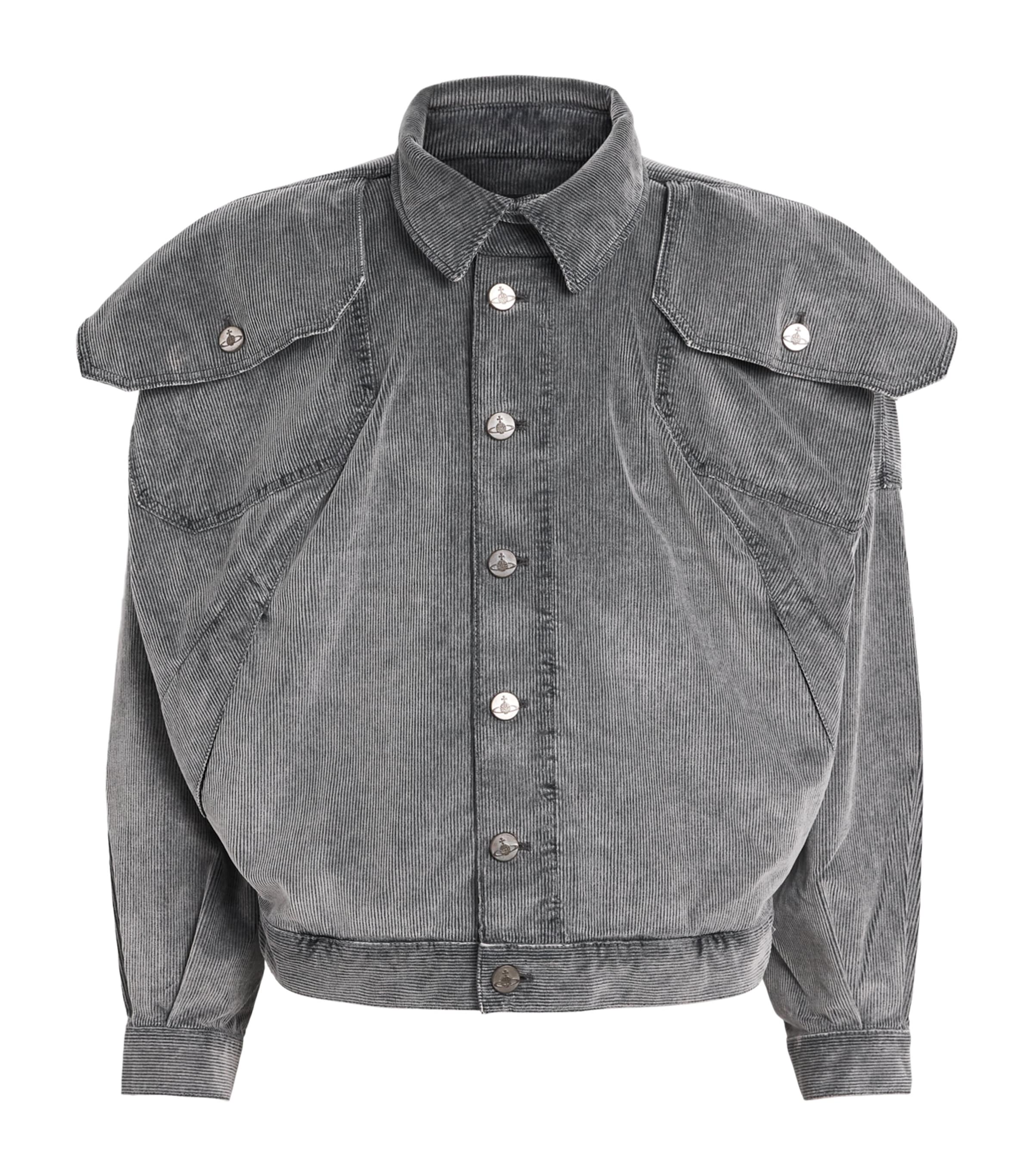 Vivienne Westwood Mens Corduroy Board Jacket Grey