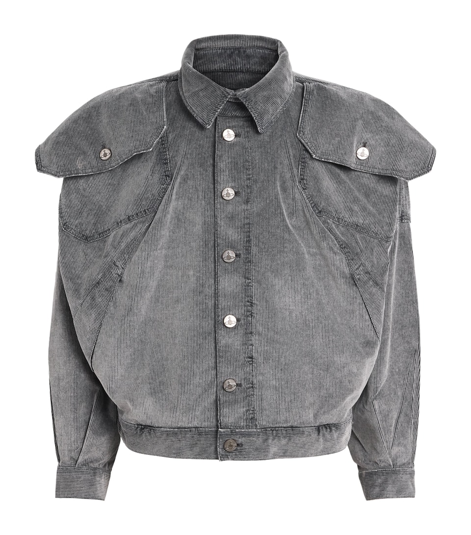 Vivienne Westwood Mens Corduroy Board Jacket Grey
