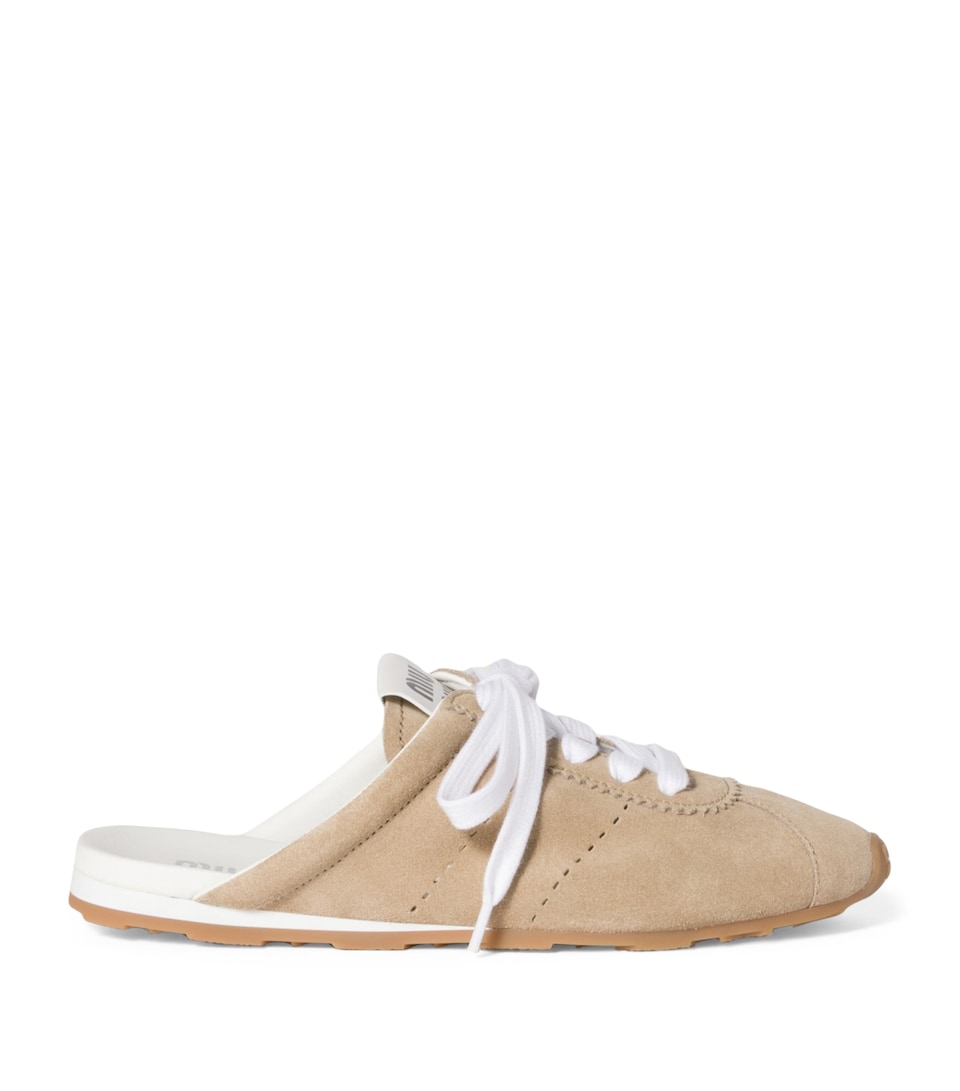 Suede Plume Mules