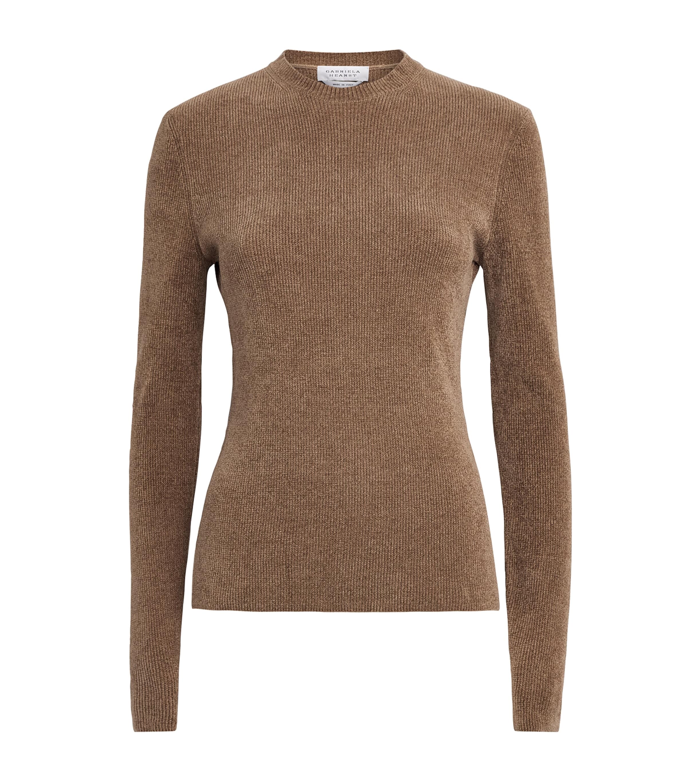 Gabriela Hearst Womens Silk Regent Sweater Cml Camel