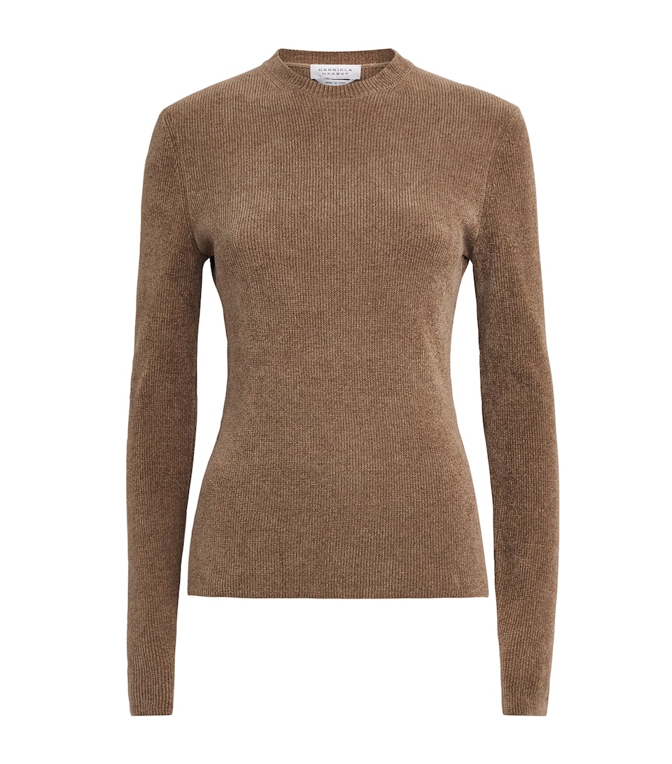 Gabriela Hearst Womens Silk Regent Sweater Cml Camel