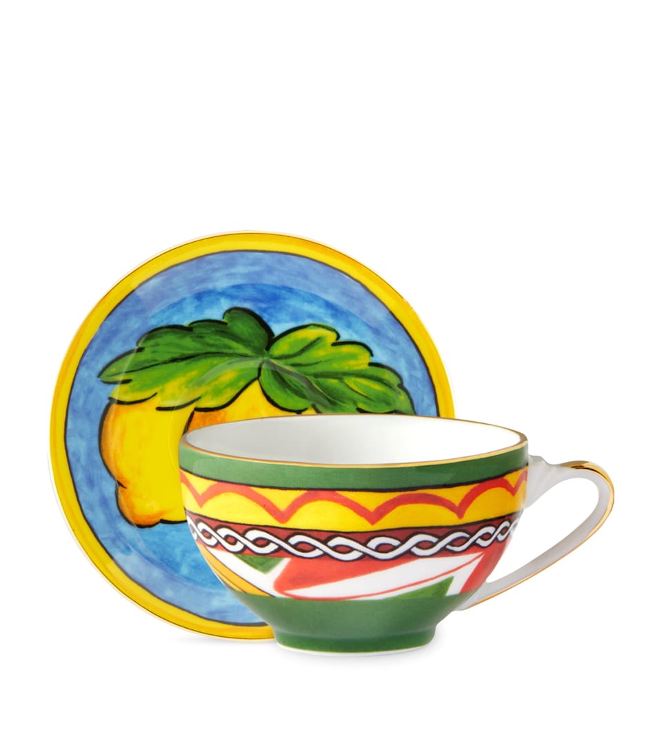 Carreto Siciliano Coffee Cup and Saucer