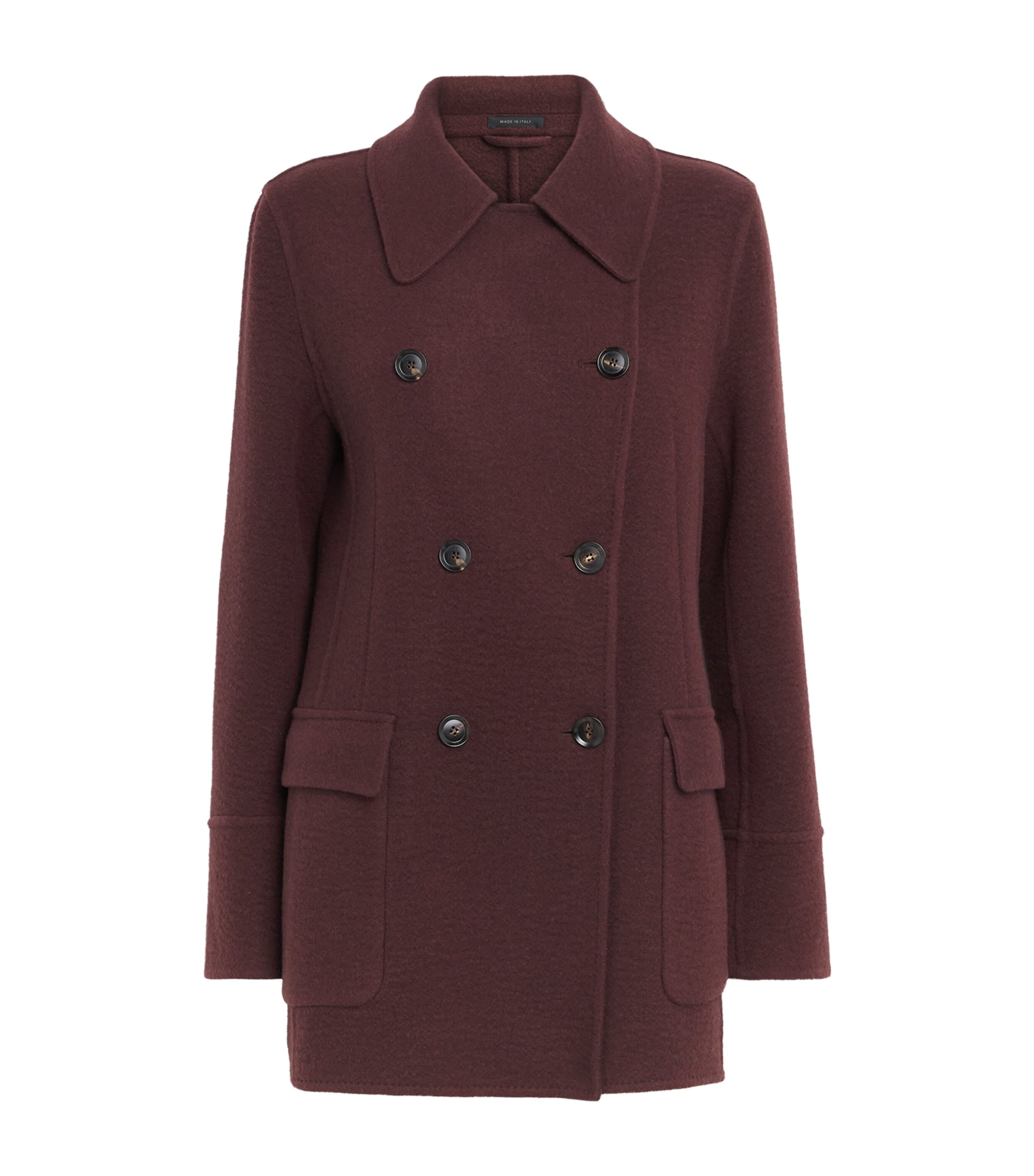 Cashmere-Wool Pea Coat