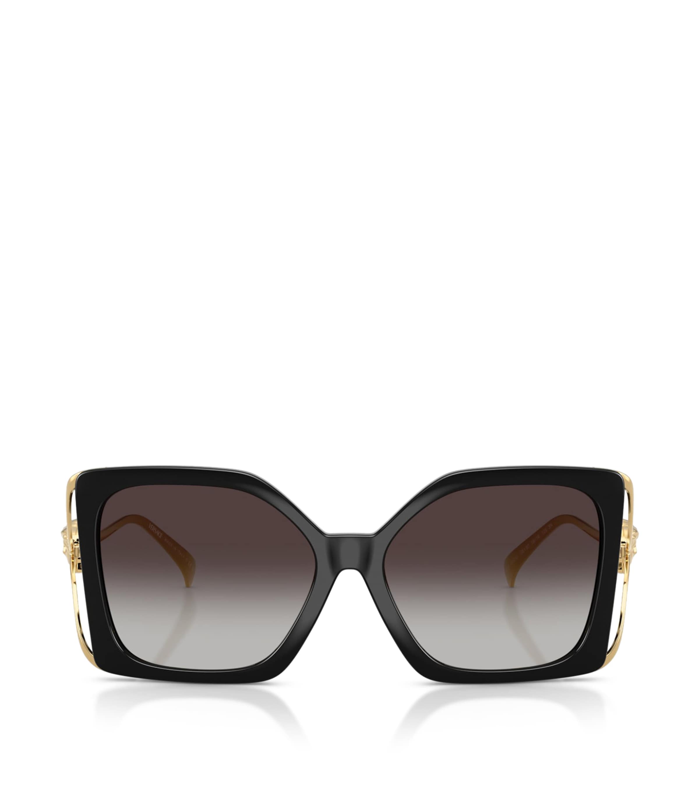 Versace Medusa Plaque Maxi Sunglasses Black