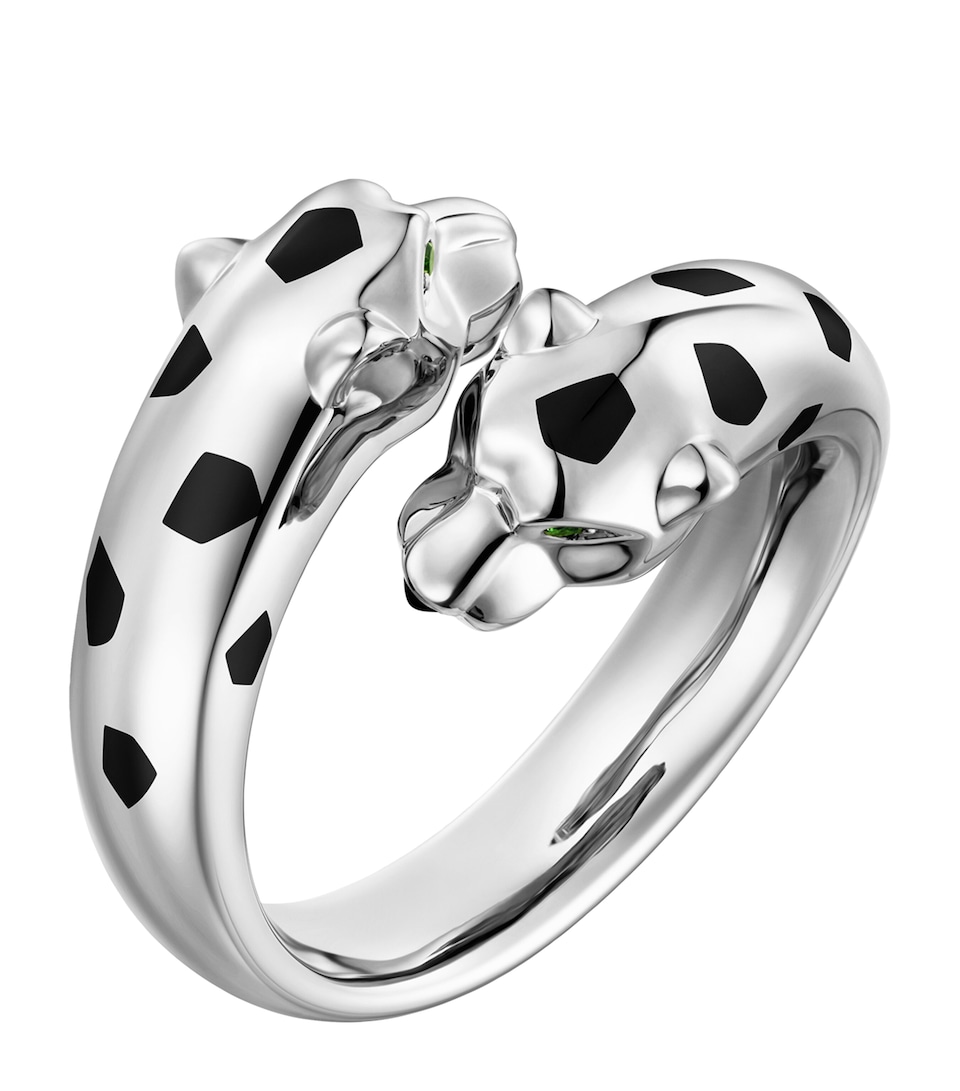 Cartier White Gold, Tsavorite and Onyx Panthère de Cartier Ring White Gold