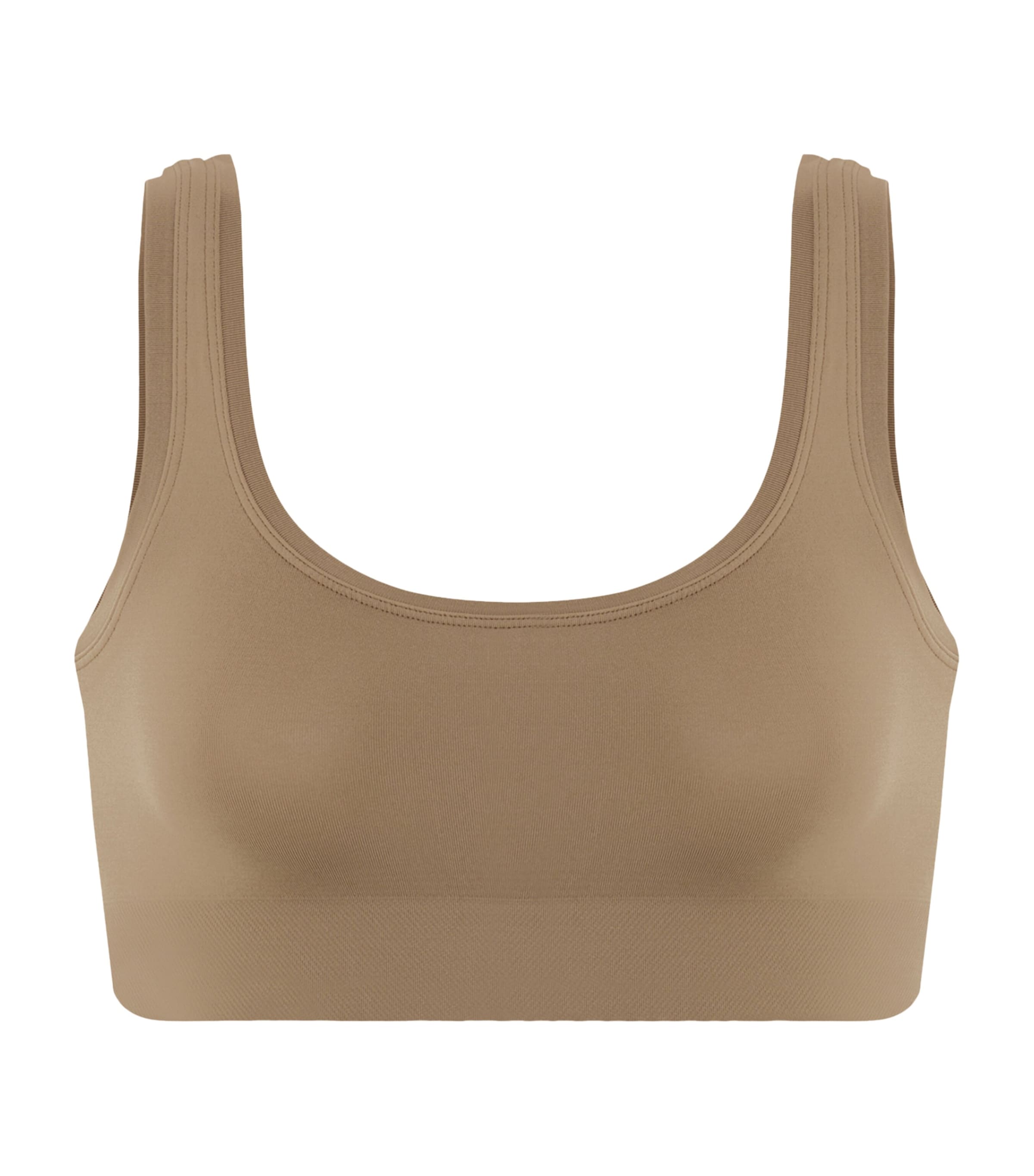 Hanro Womens Touch Feeling Crop Top Suede Camel