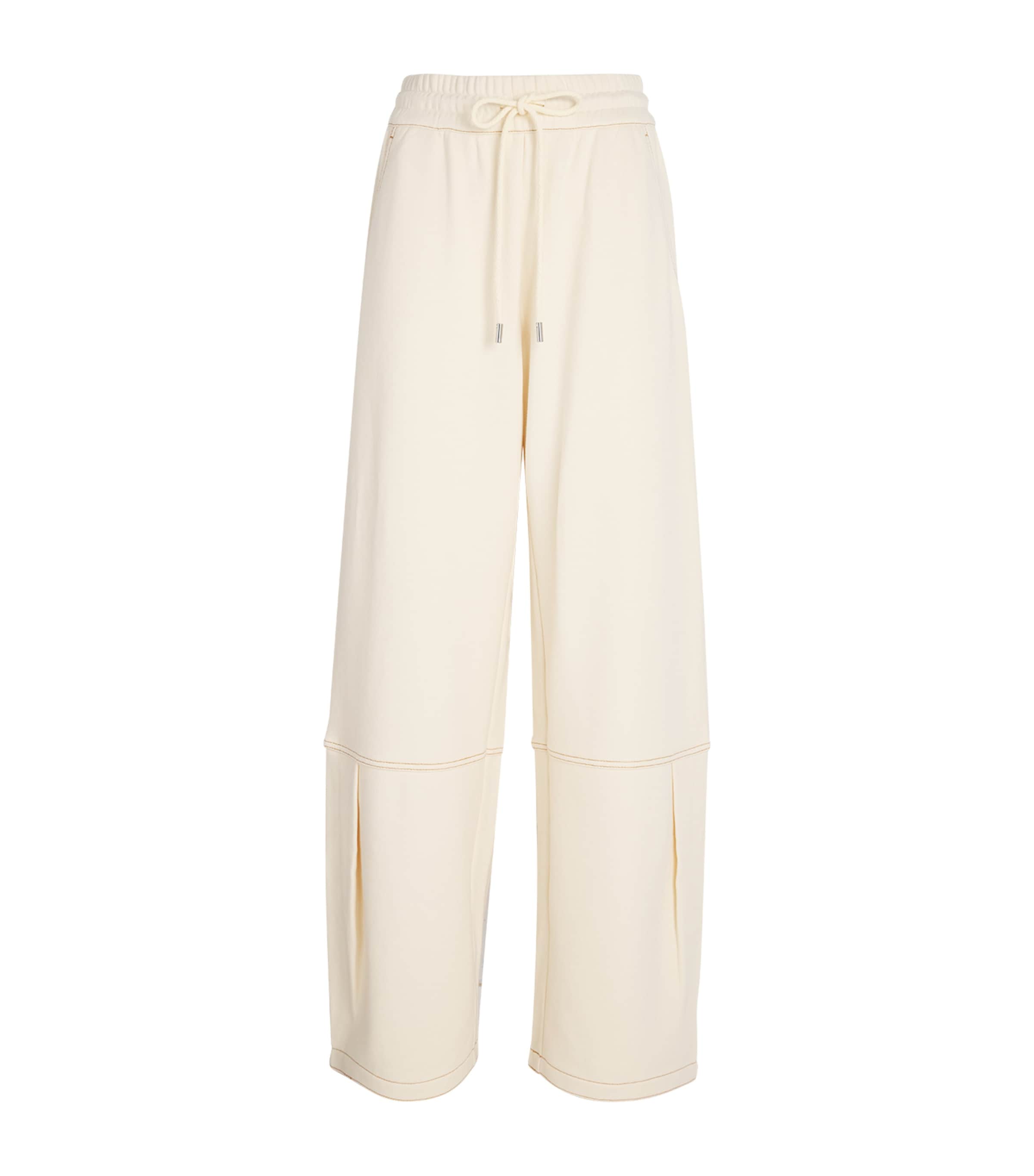 Cotton-Blend Wide-Leg Sweatpants