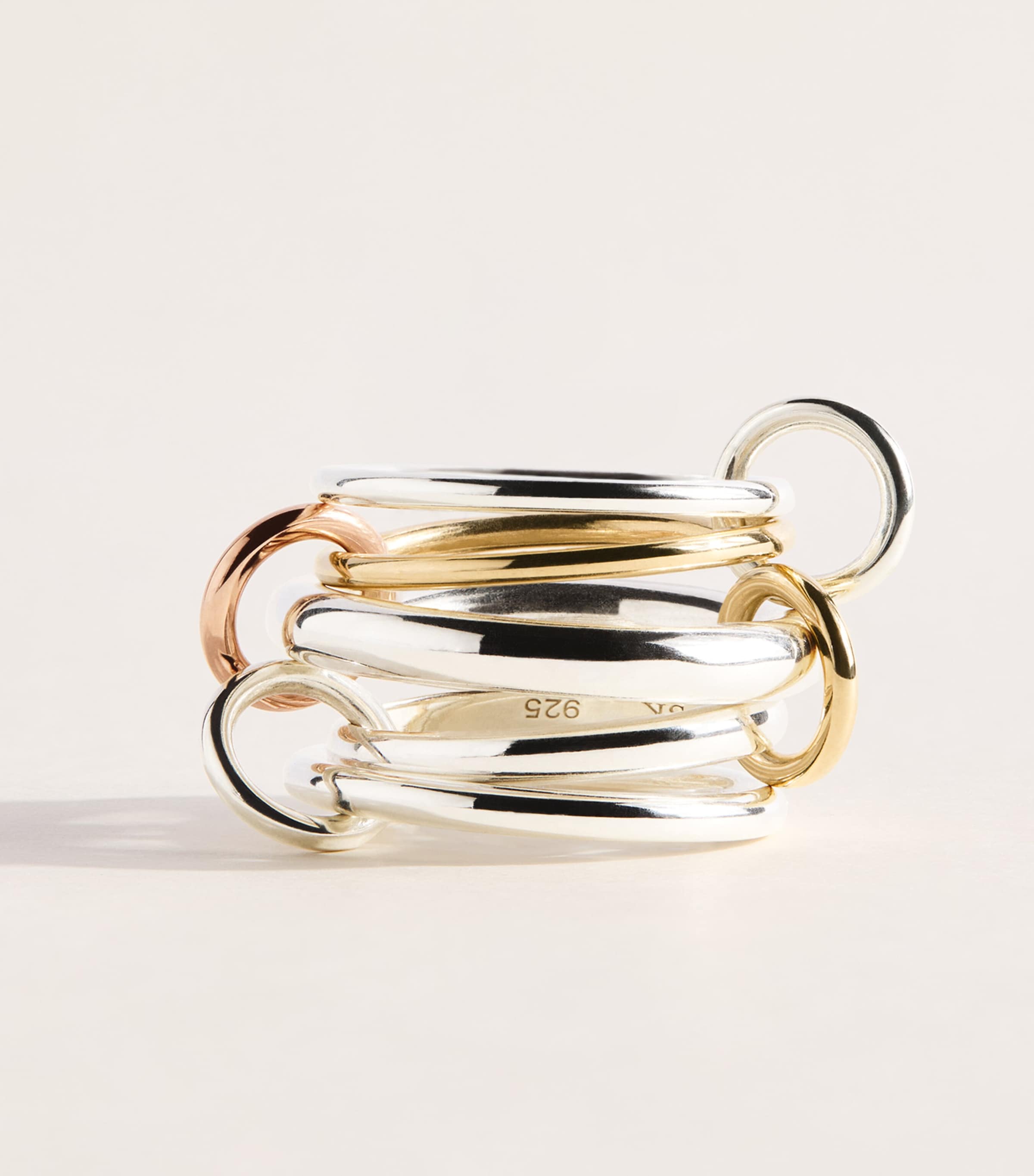 Spinelli Kilcollin Mixed Gold and Sterling Silver Leo Ring Sterling Silver