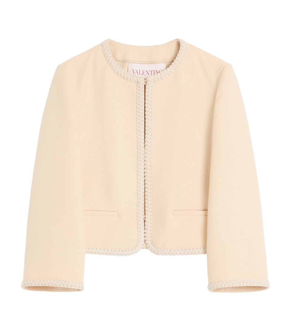 Wool-Silk Embroidered Jacket