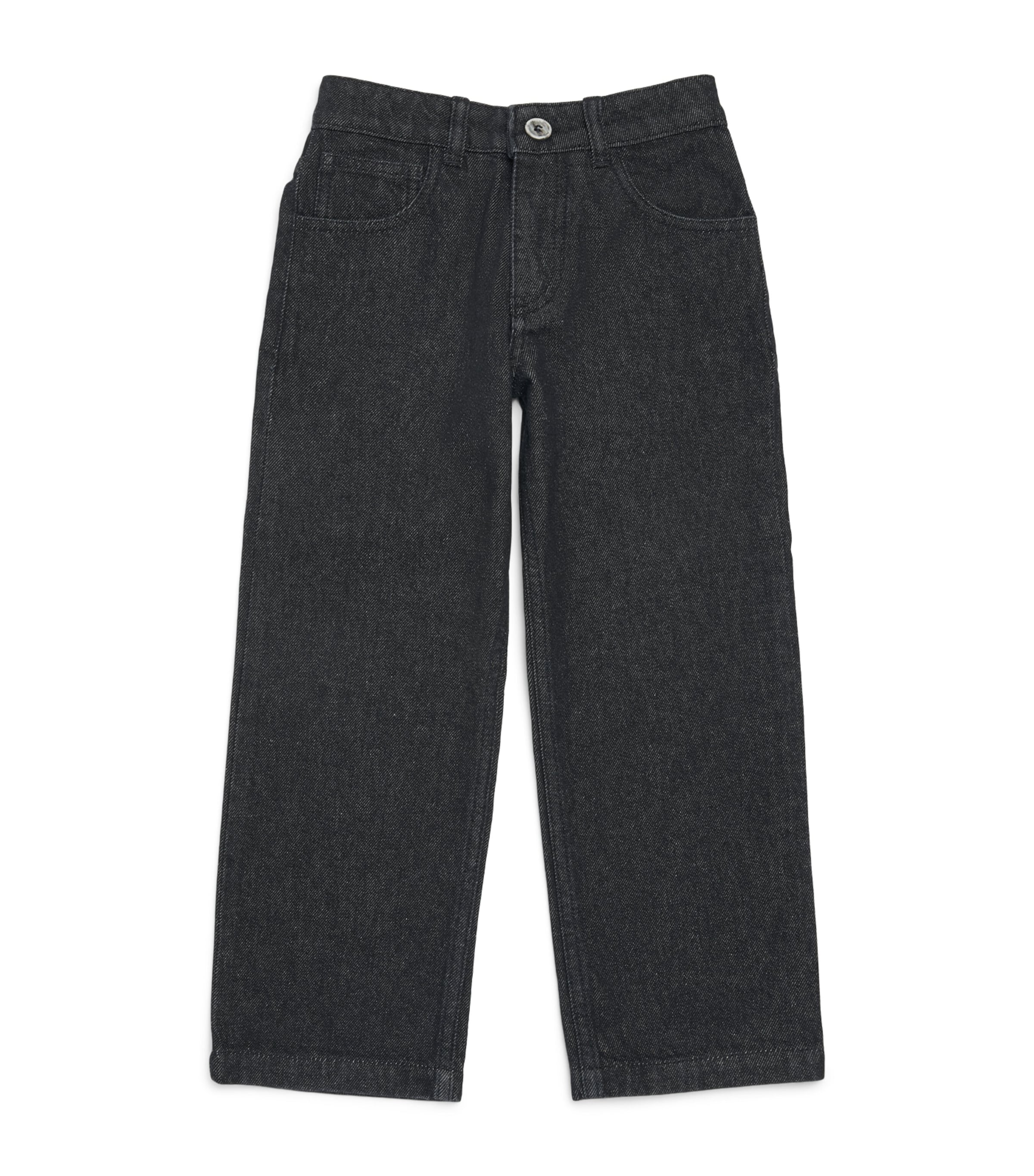 Eleventy Kids Cotton Straight-Leg Jeans (2-16 Years) Black