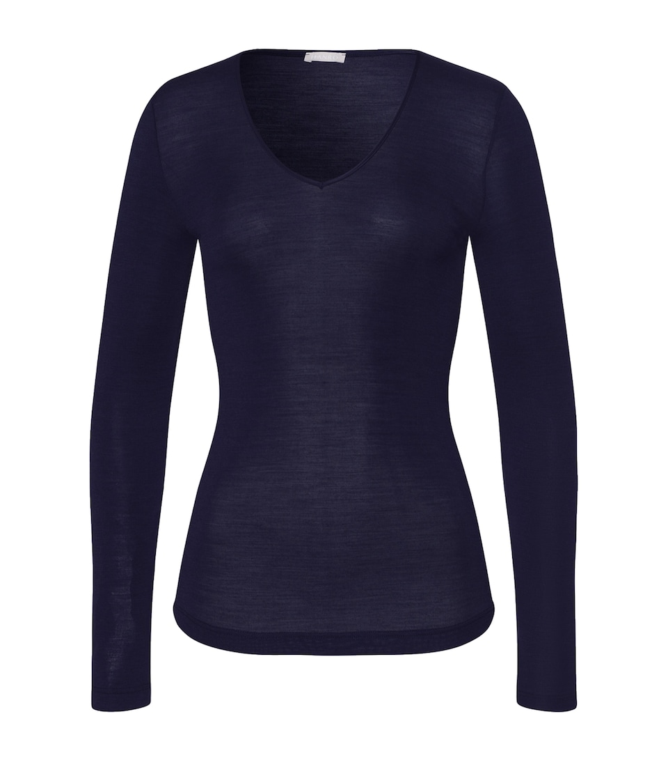 Woolen Silk Long-Sleeve T-Shirt