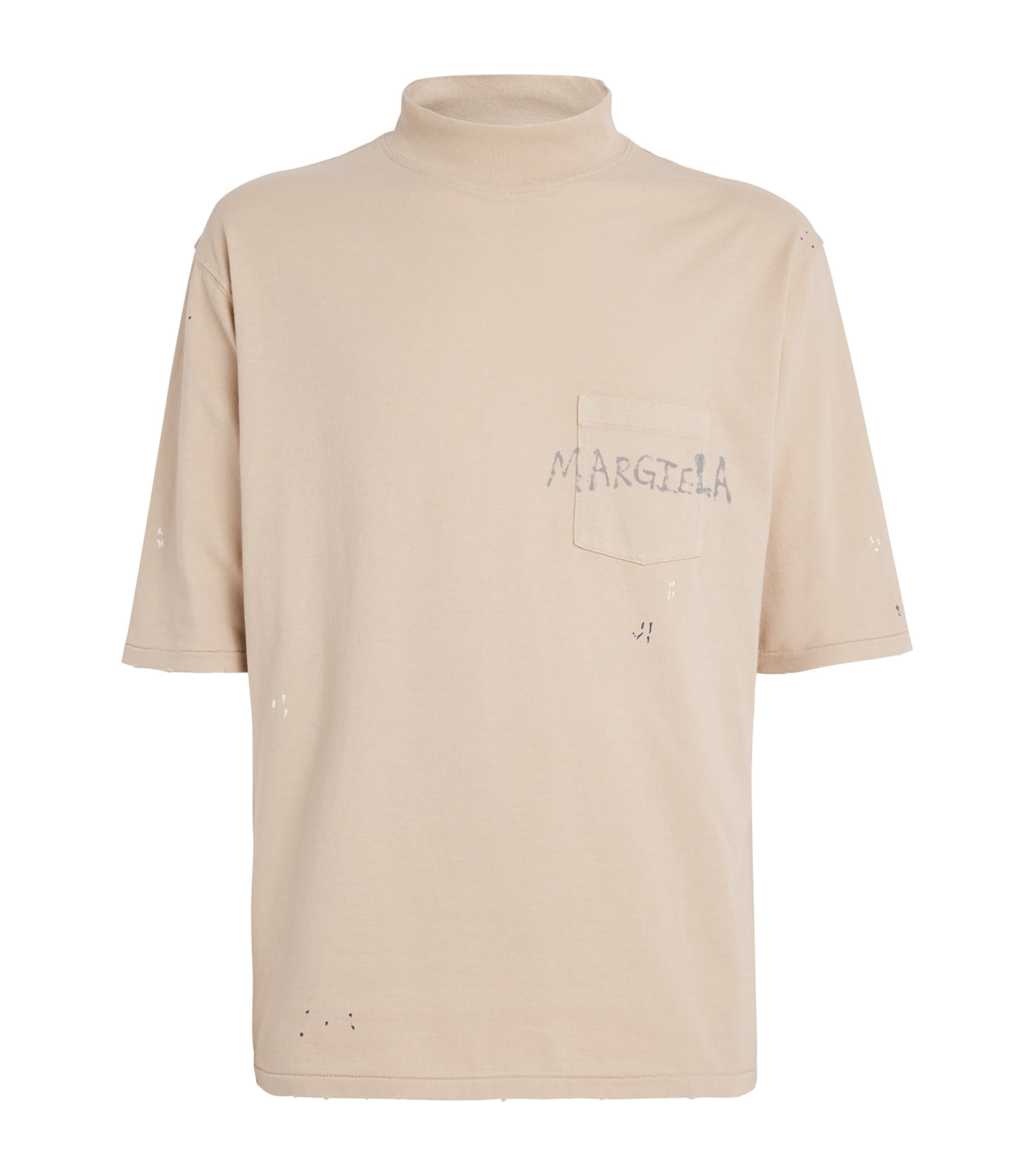 Maison Margiela Mens Cotton Paint Splatter T-Shirt