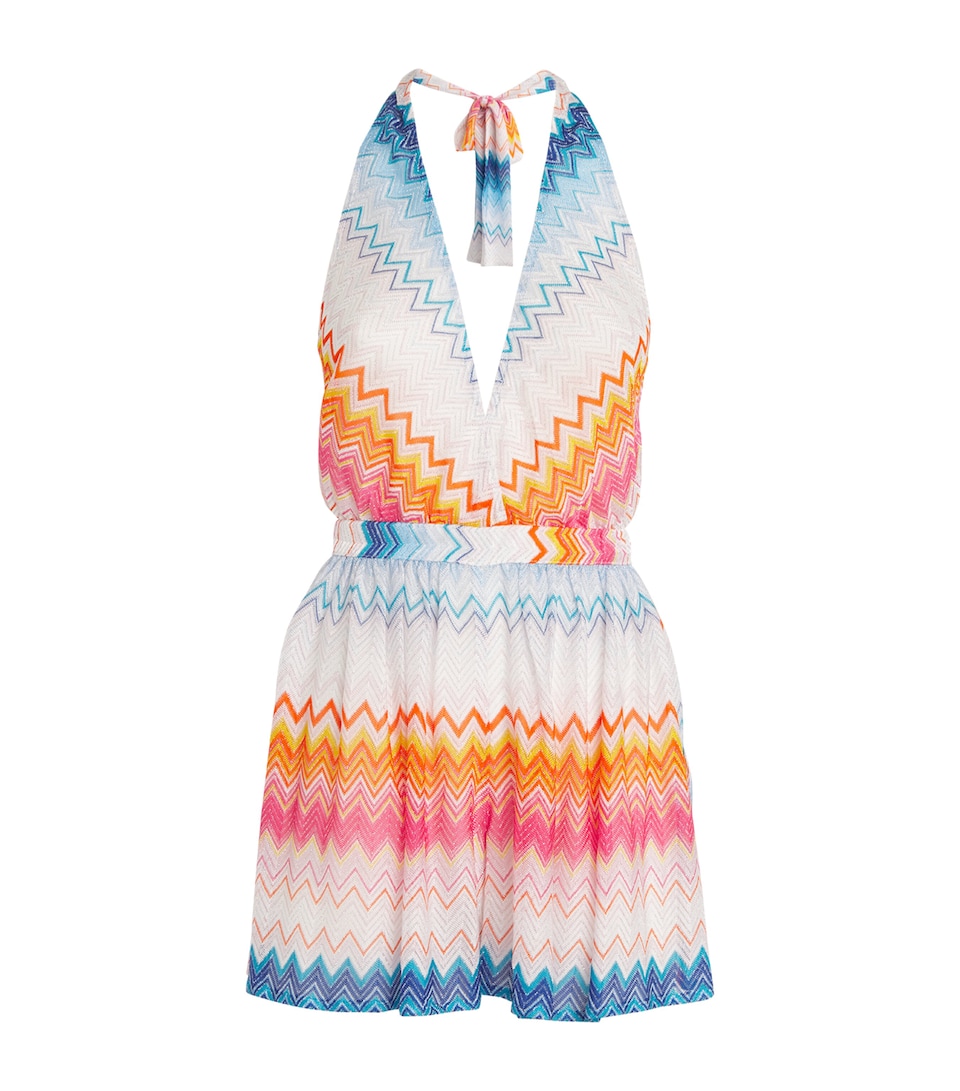 Zigzag Halterneck Playsuit