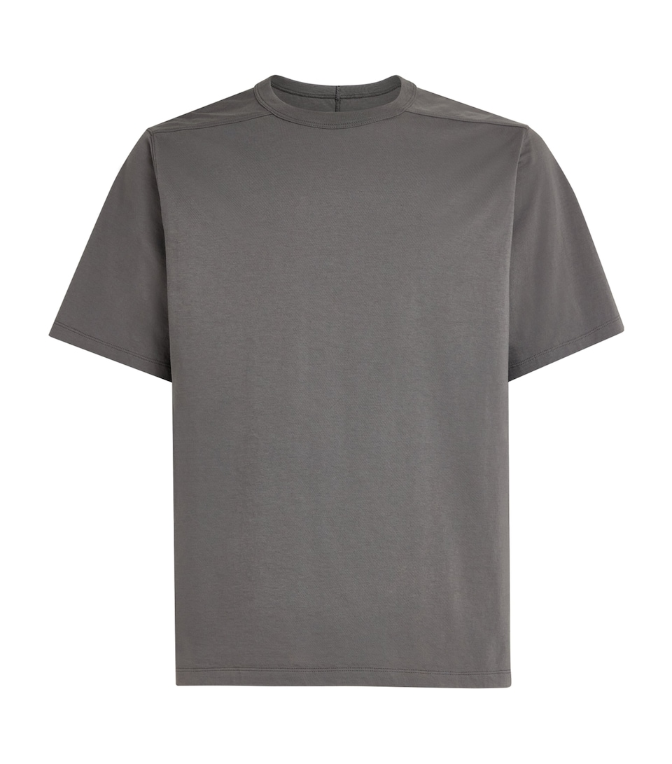 Rick Owens Cotton Jersey Brad T-Shirt Steel