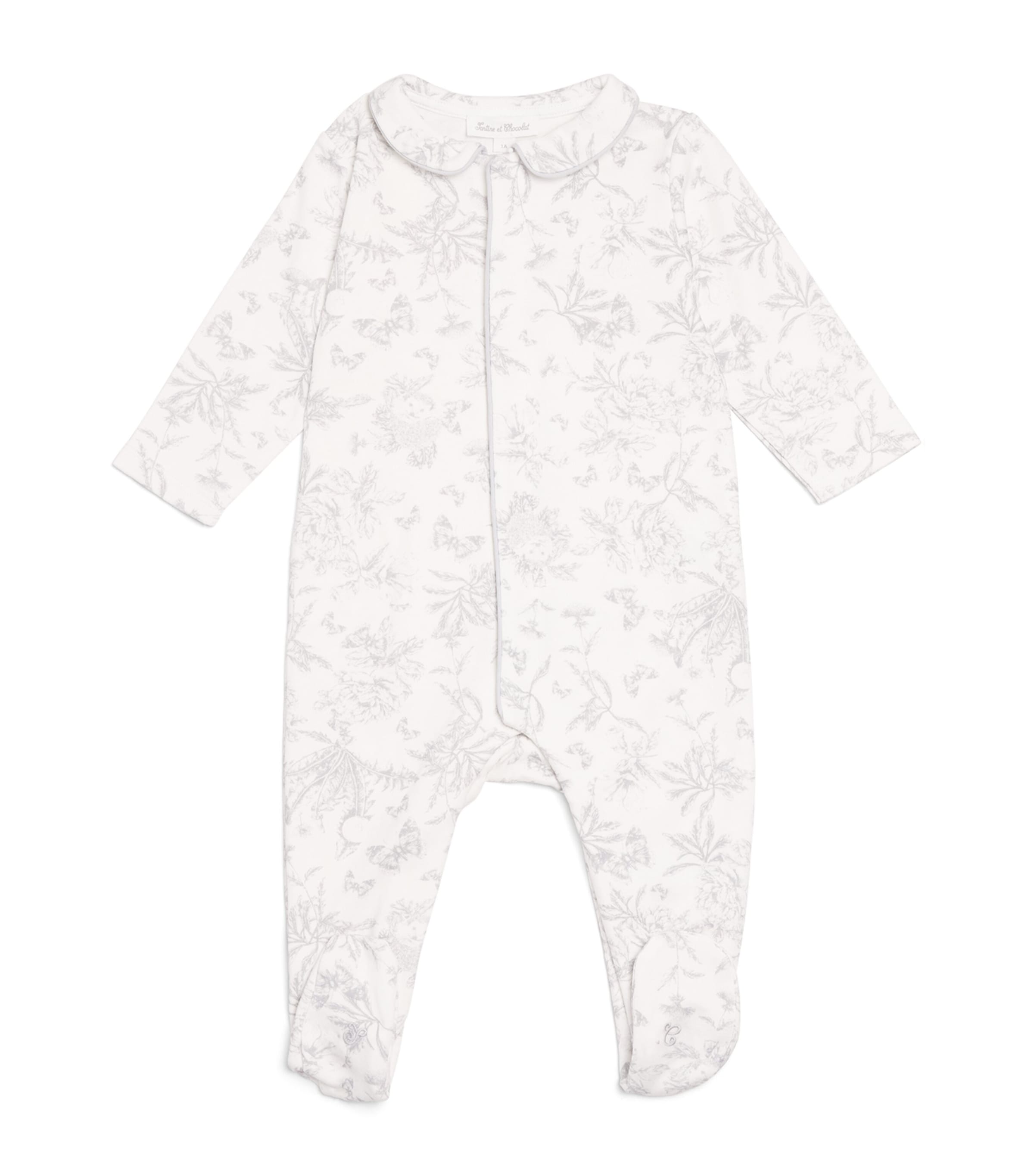 Cotton Toile de Jouy All-In-One (0-24 Months)