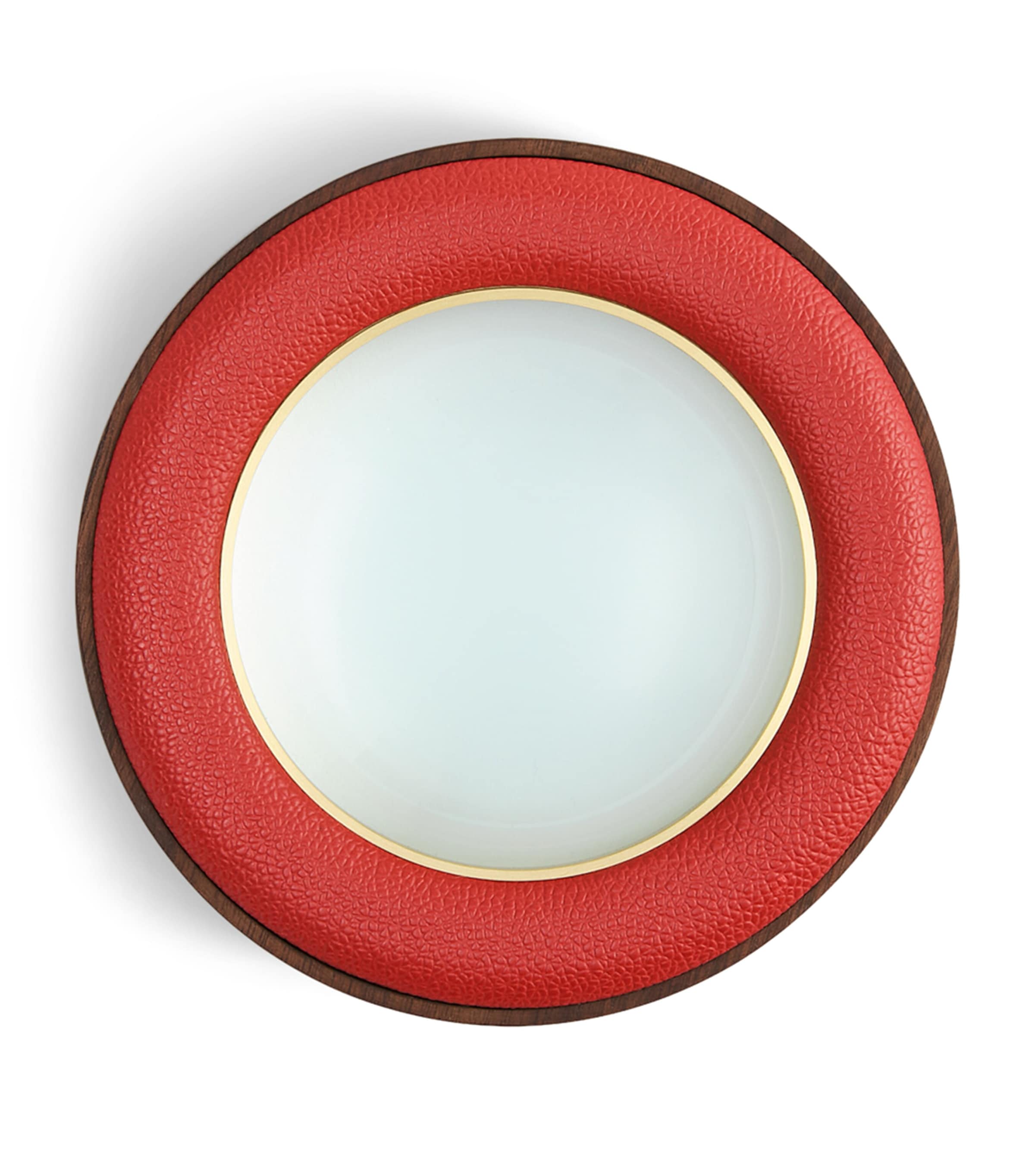 Assouline Leather and Wood Archival Loupe Red