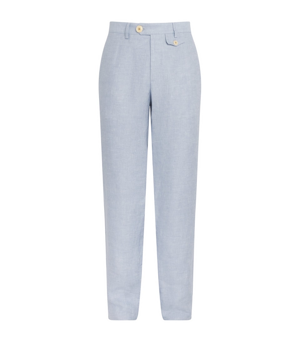Linen Fishtail Trousers