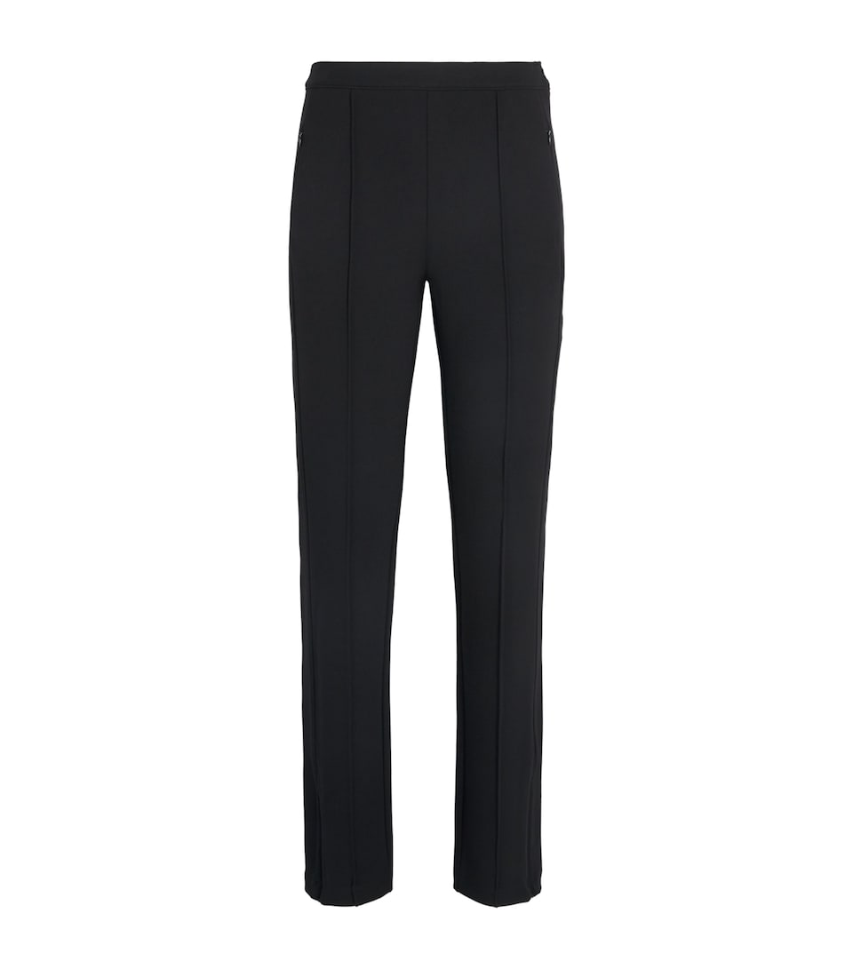 ME+EM Womens Zip-Hem Slim Trousers Black