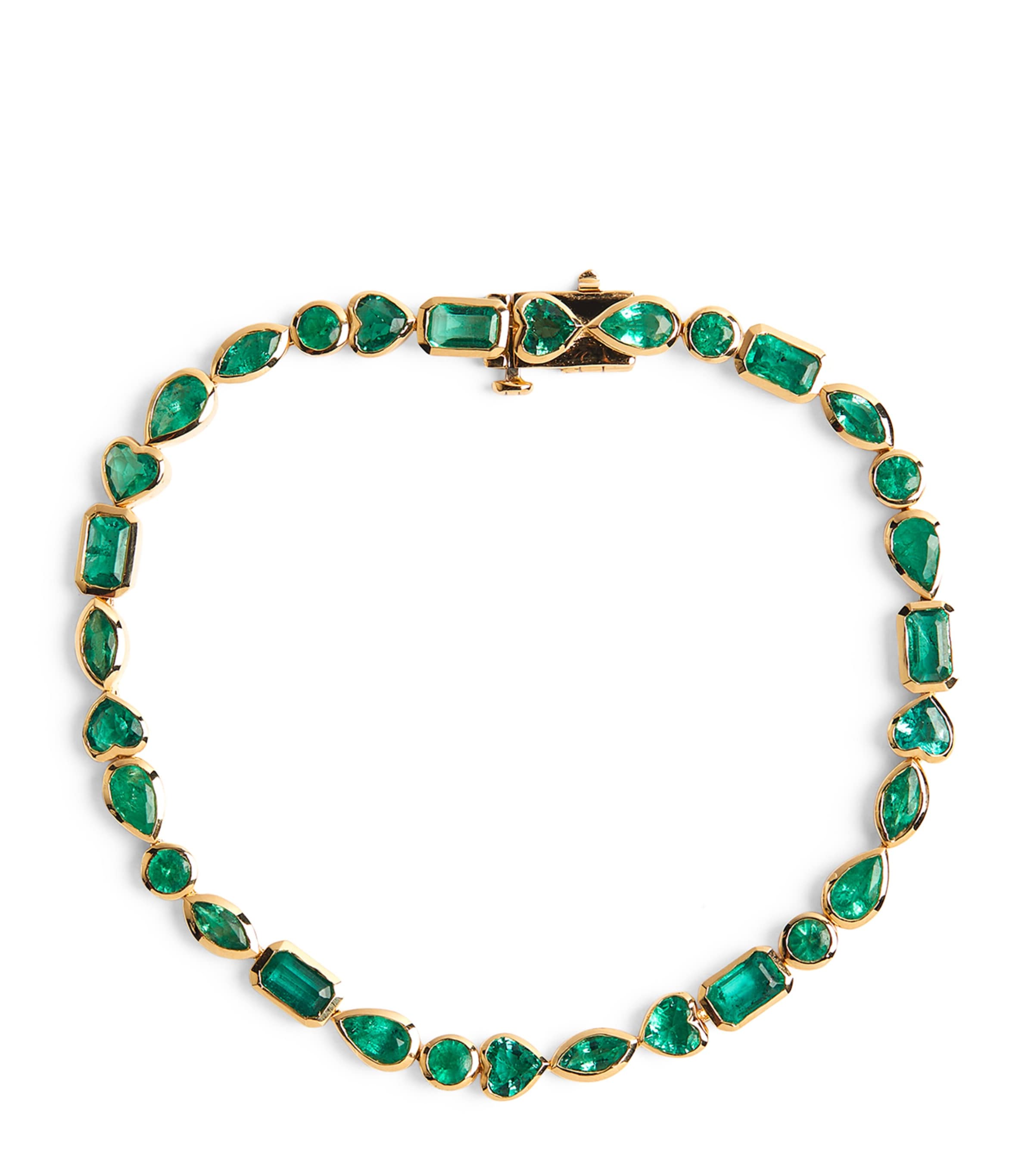 SHAY Yellow Gold and Emerald Multi-Shape Bracelet Yellow Gold