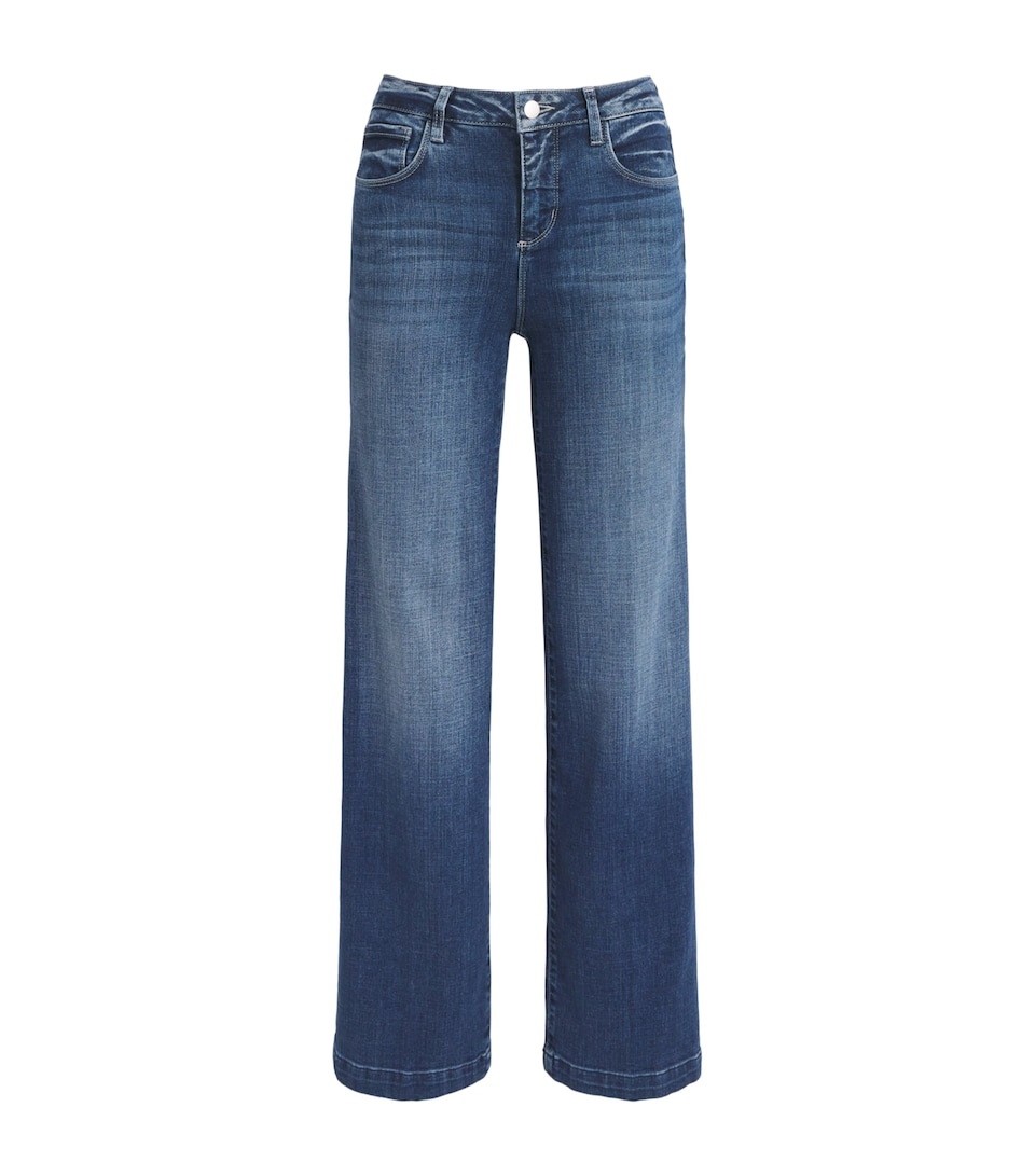 High-Rise Scottie Wide-Leg Jeans