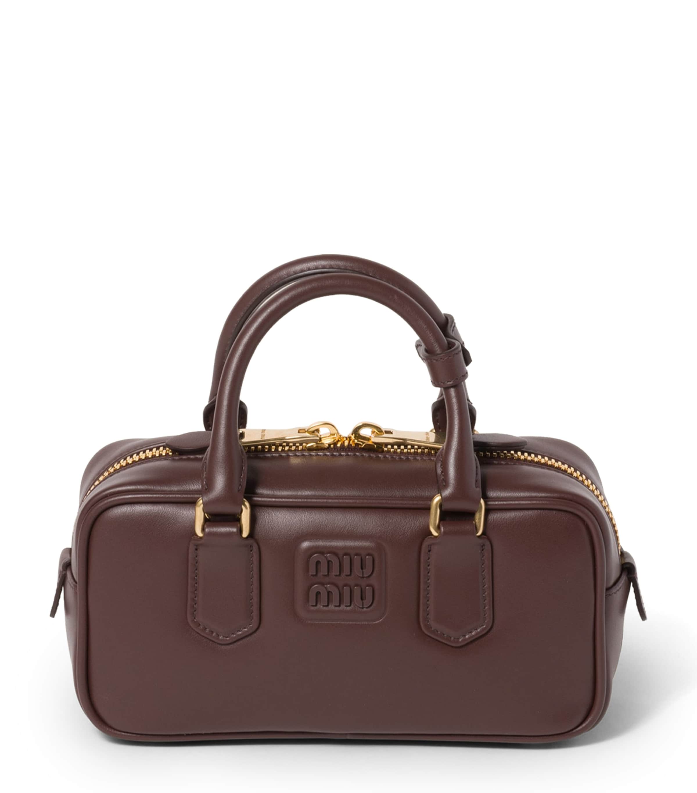 Leather Arcadie Top-Handle Bag