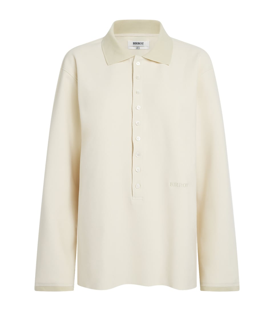 Birrot Womens Lay 2 Polo Shirt Egg Shell