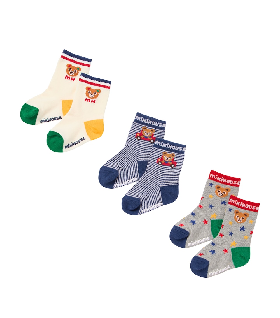 Miki House Patterned Socks (Pack of 3)