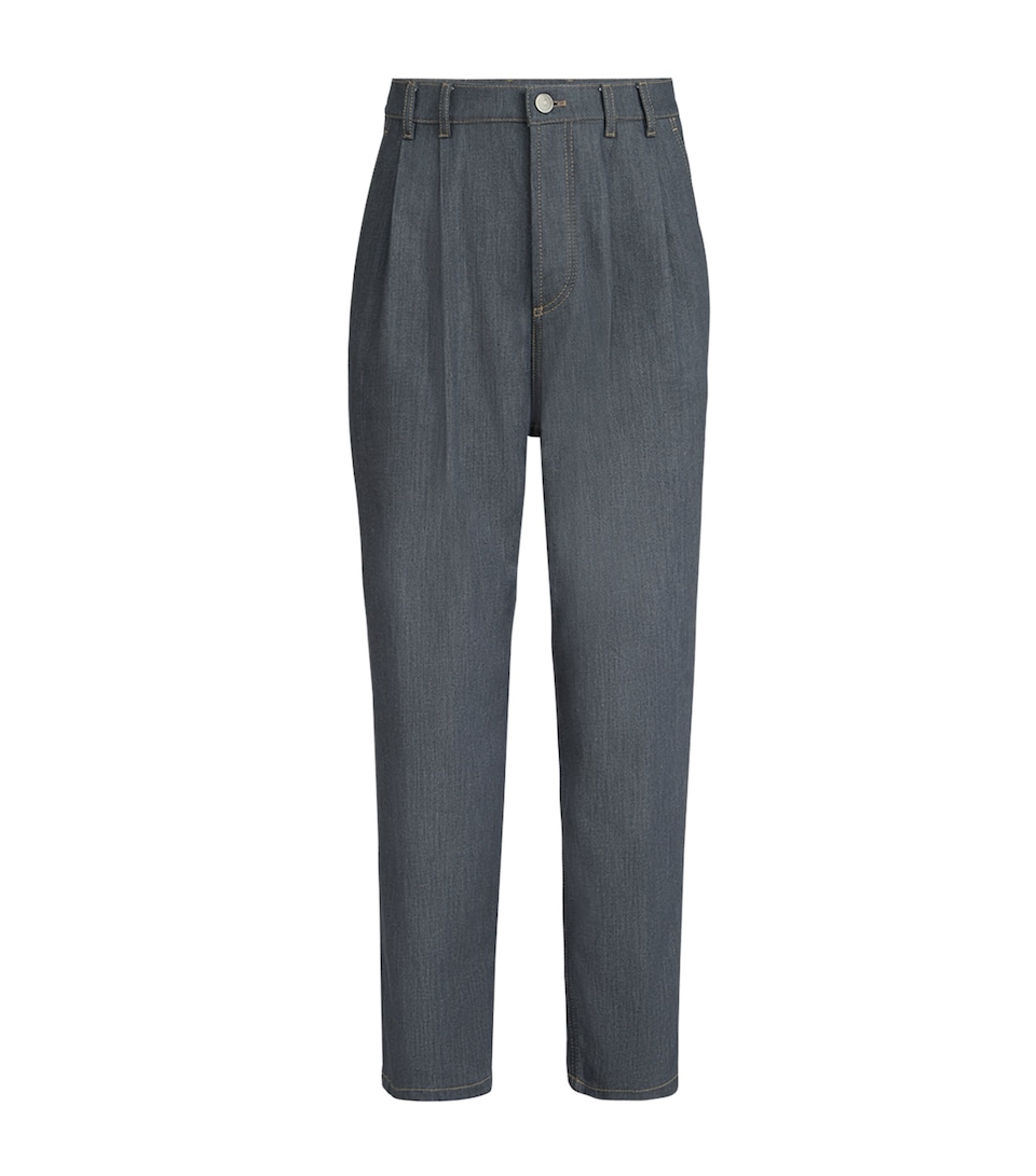 Brunello Cucinelli Mens Denim Tailored Trousers