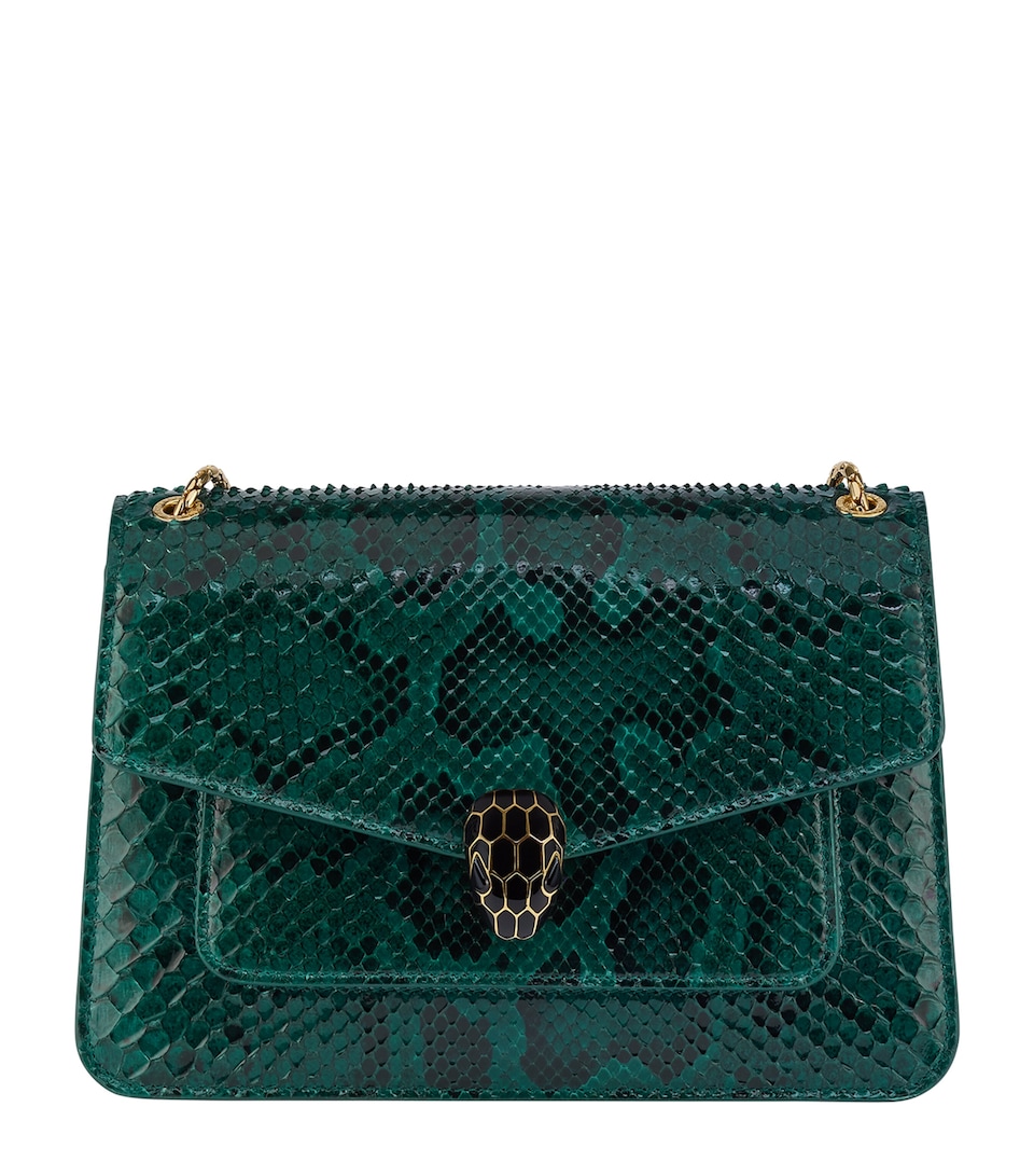 Python Leather Serpenti Forever Shoulder Bag