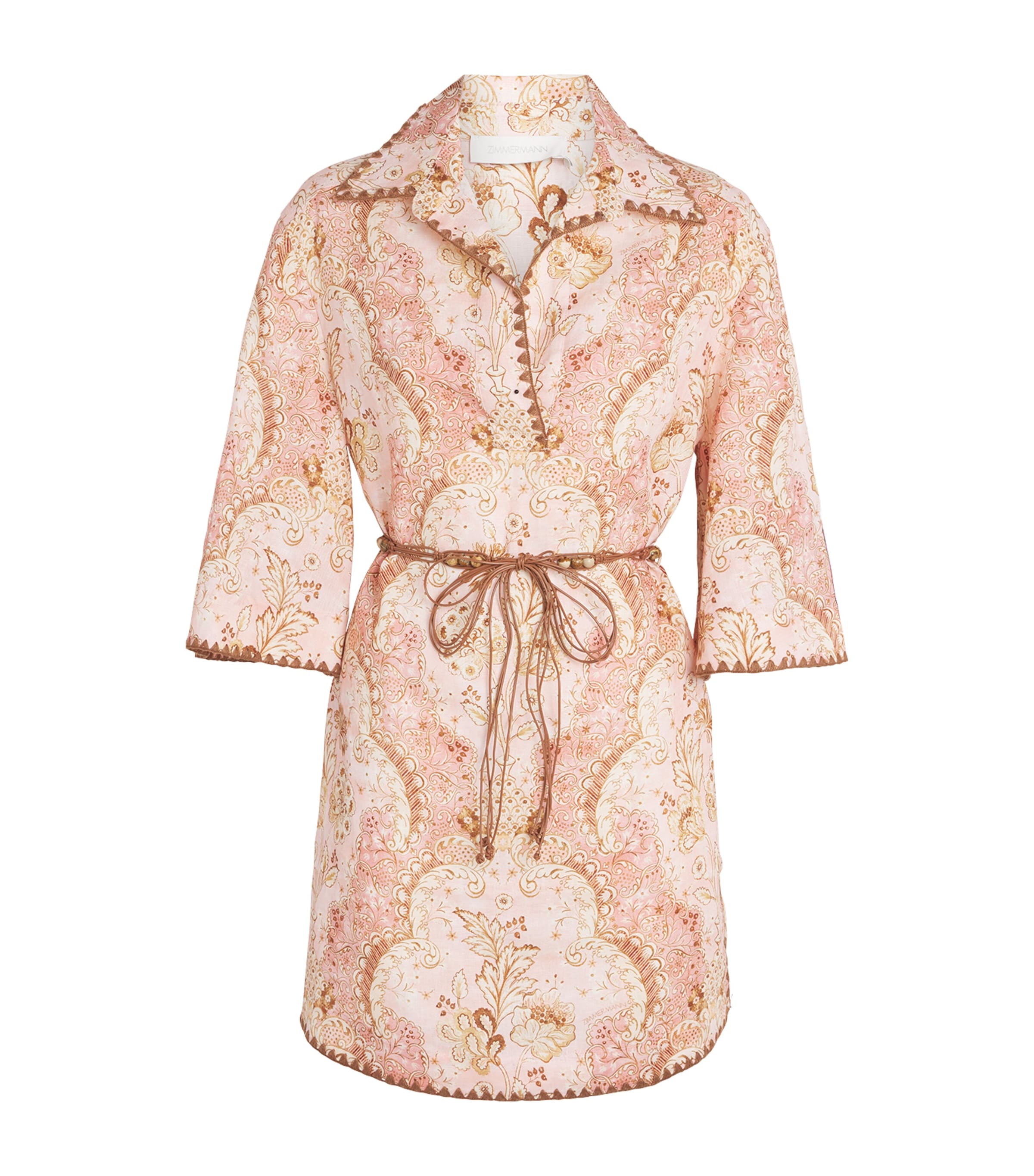 Linen Printed Daylight Mini Dress