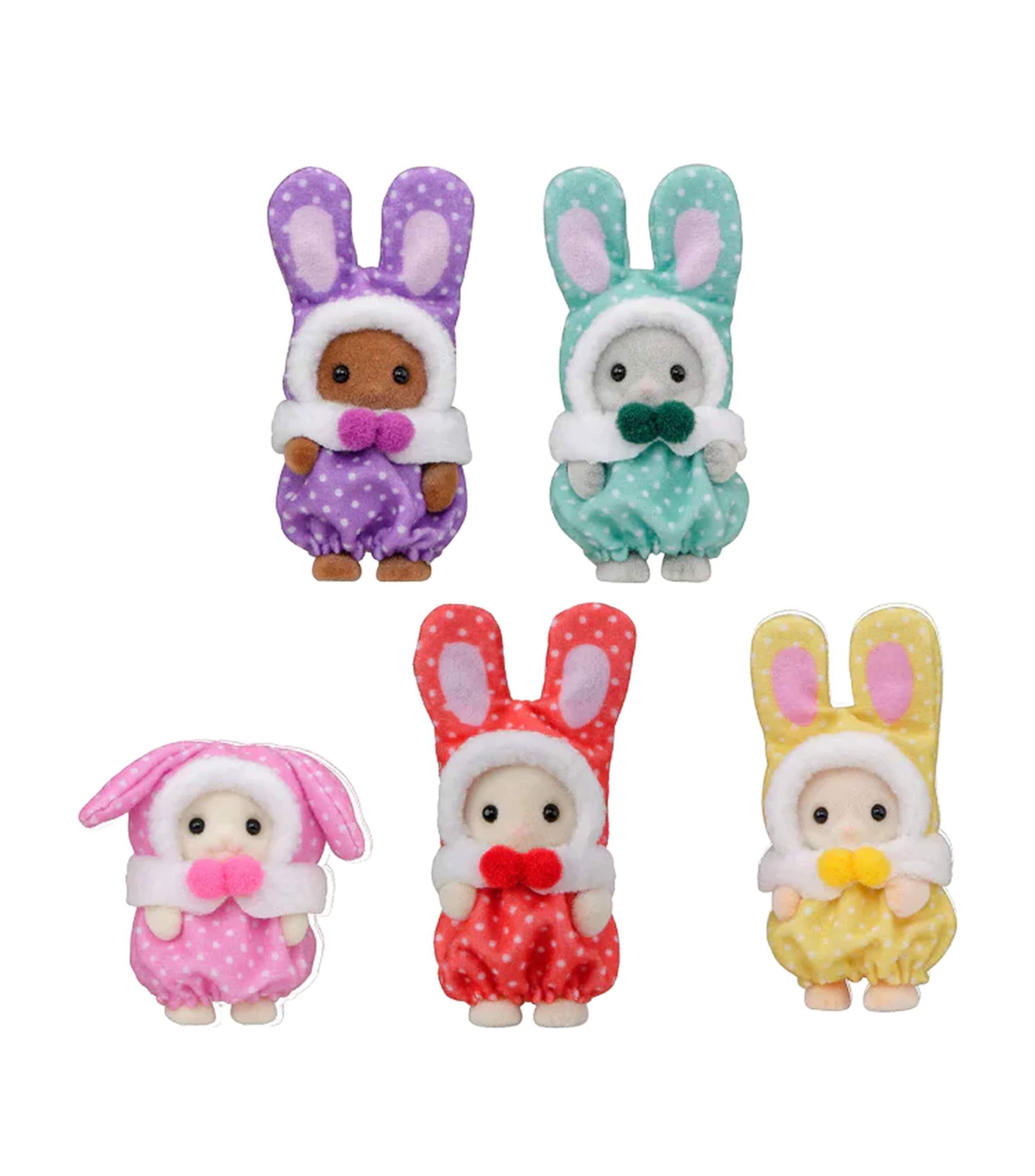 Sylvanian Families Colourful Bunny Costume Babies 5924