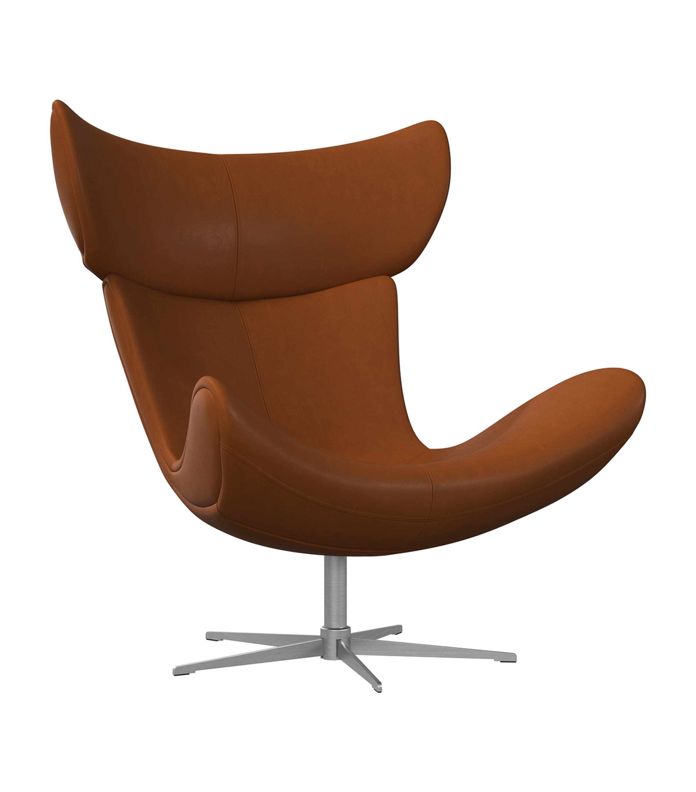 BoConcept Nordic Leather Imola Swivel Chair Caramel