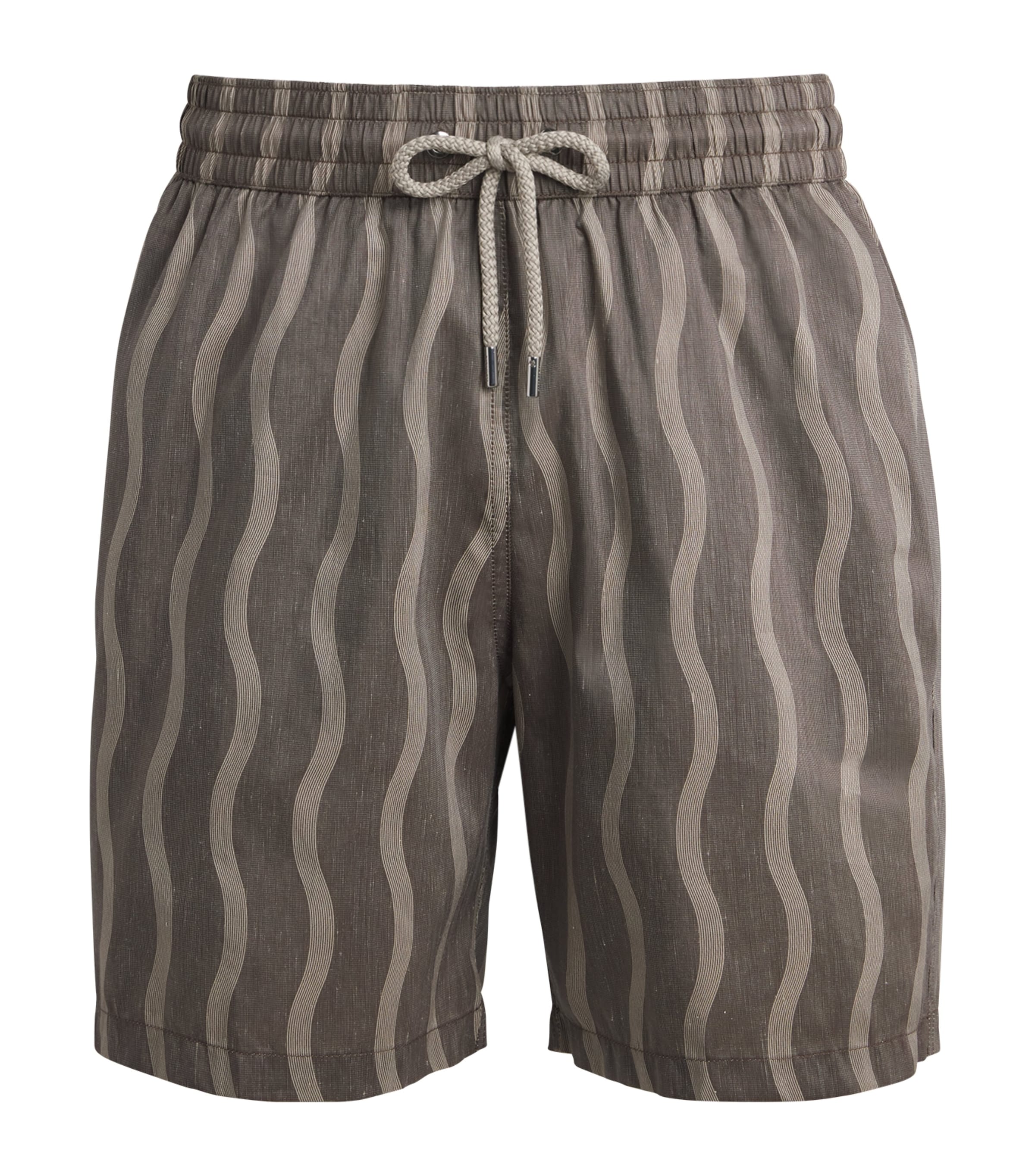 Frescobol Carioca Mens Santos Sport Swim Shorts Cacao