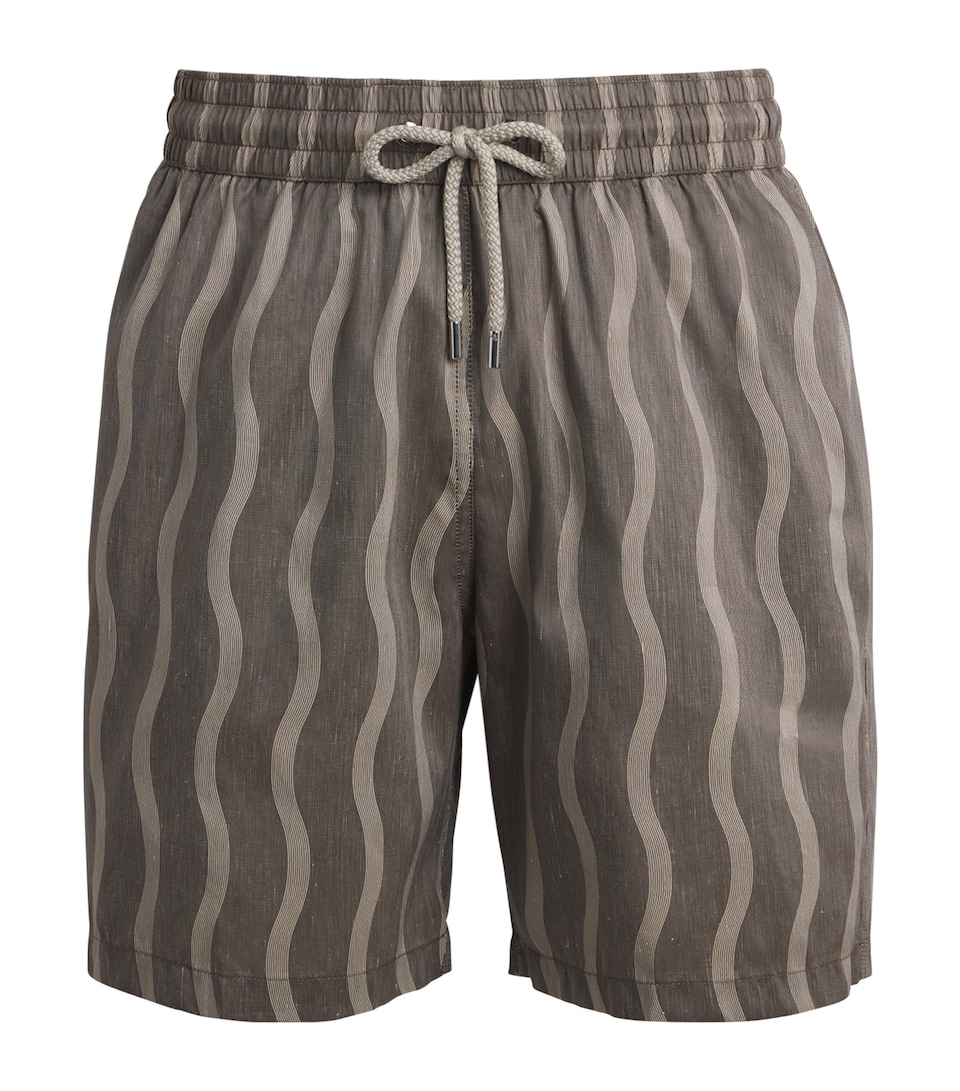Frescobol Carioca Mens Santos Sport Swim Shorts Cacao