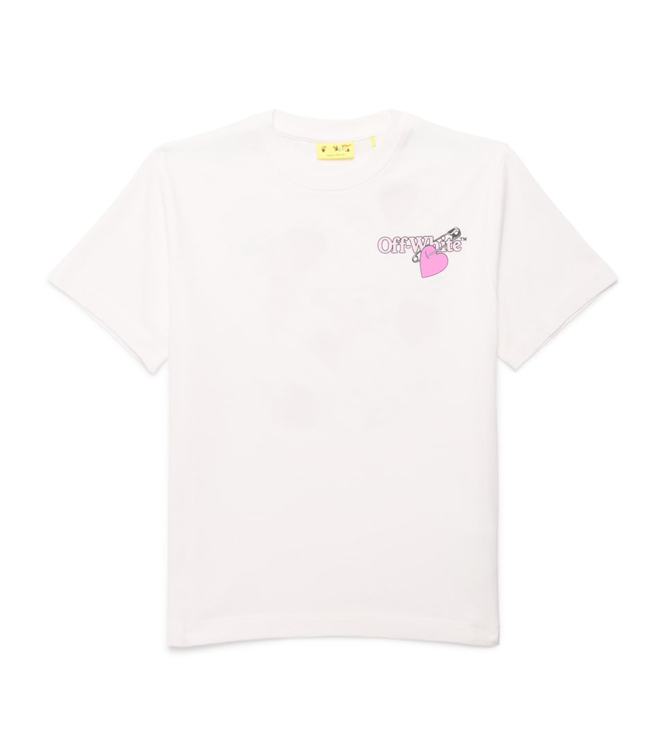 Cotton Diagonal Arrow and Heart T-Shirt (4-12+ Years)