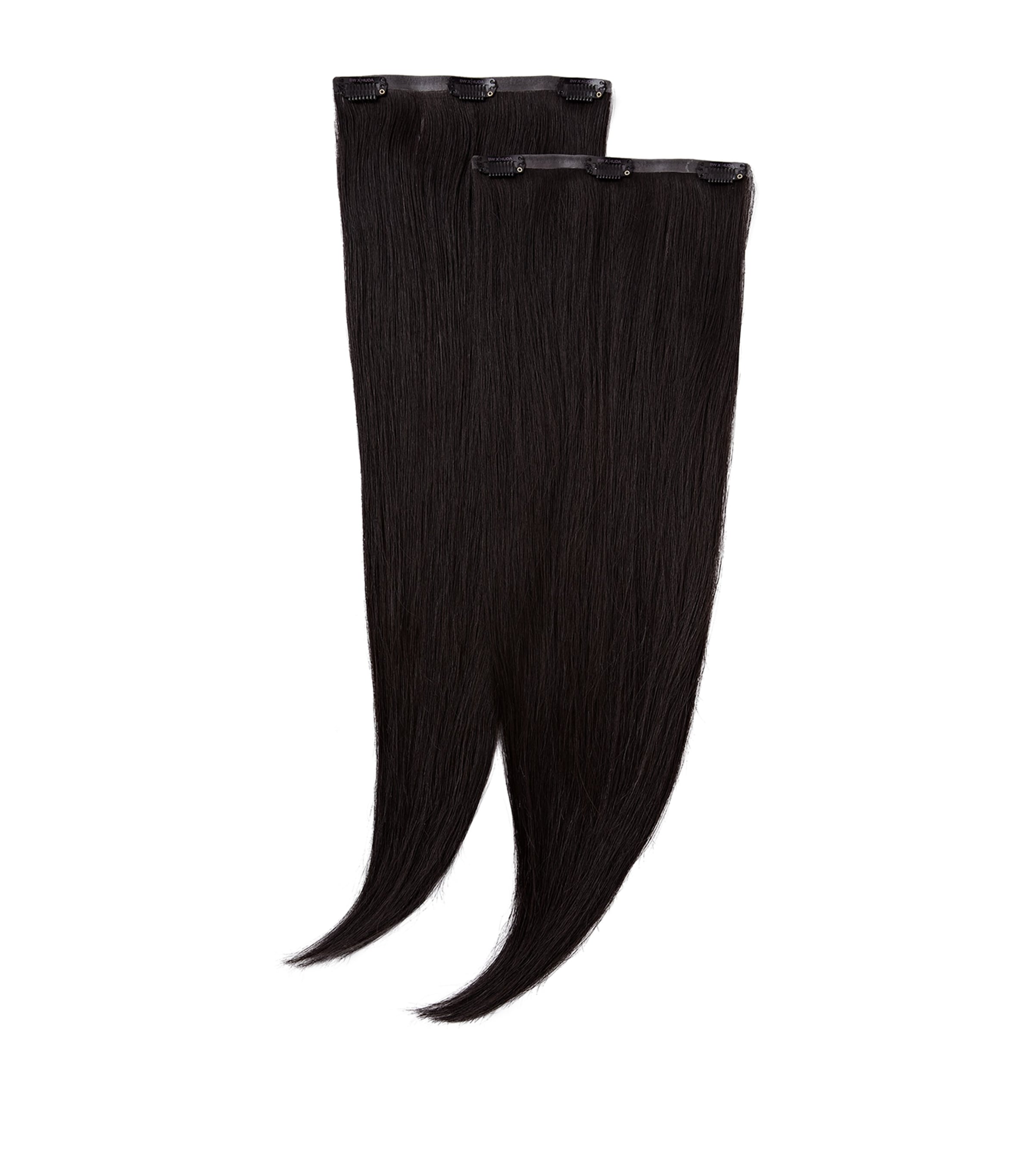 Beauty Works Beauty Works x Huda BARELY THERE Mix & Match Duo Clip-In Hair Extensions (18") Midnight Kohl
