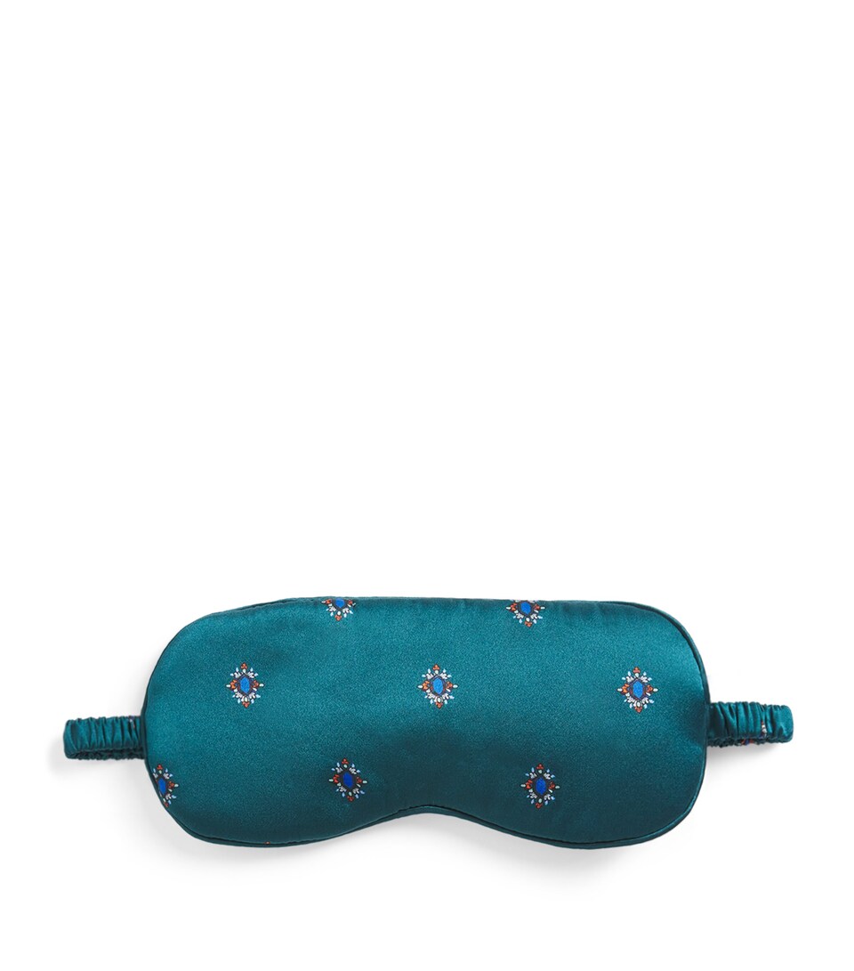 Silk Jewel Print Sleep Mask