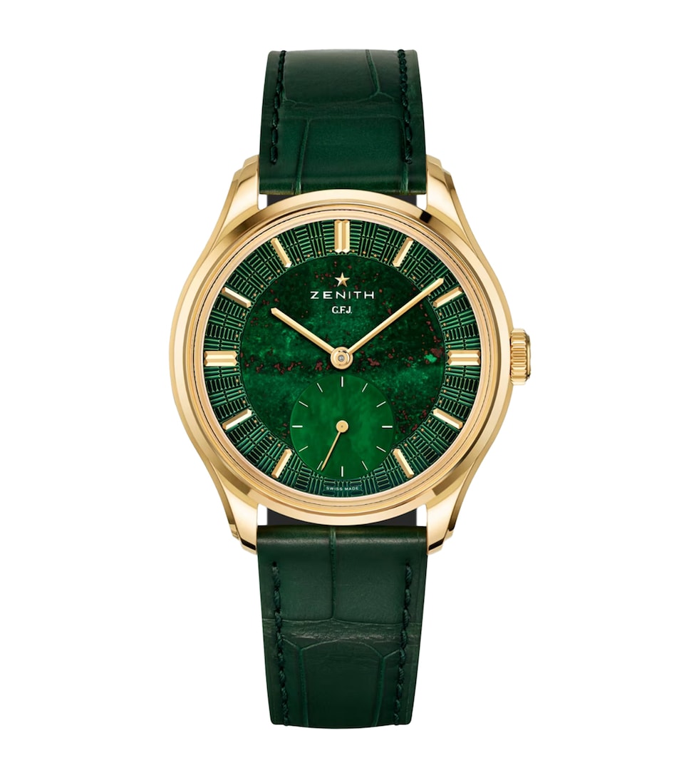 Zenith Yellow Gold G.F.J. Calibre 135 Watch 39mm Green