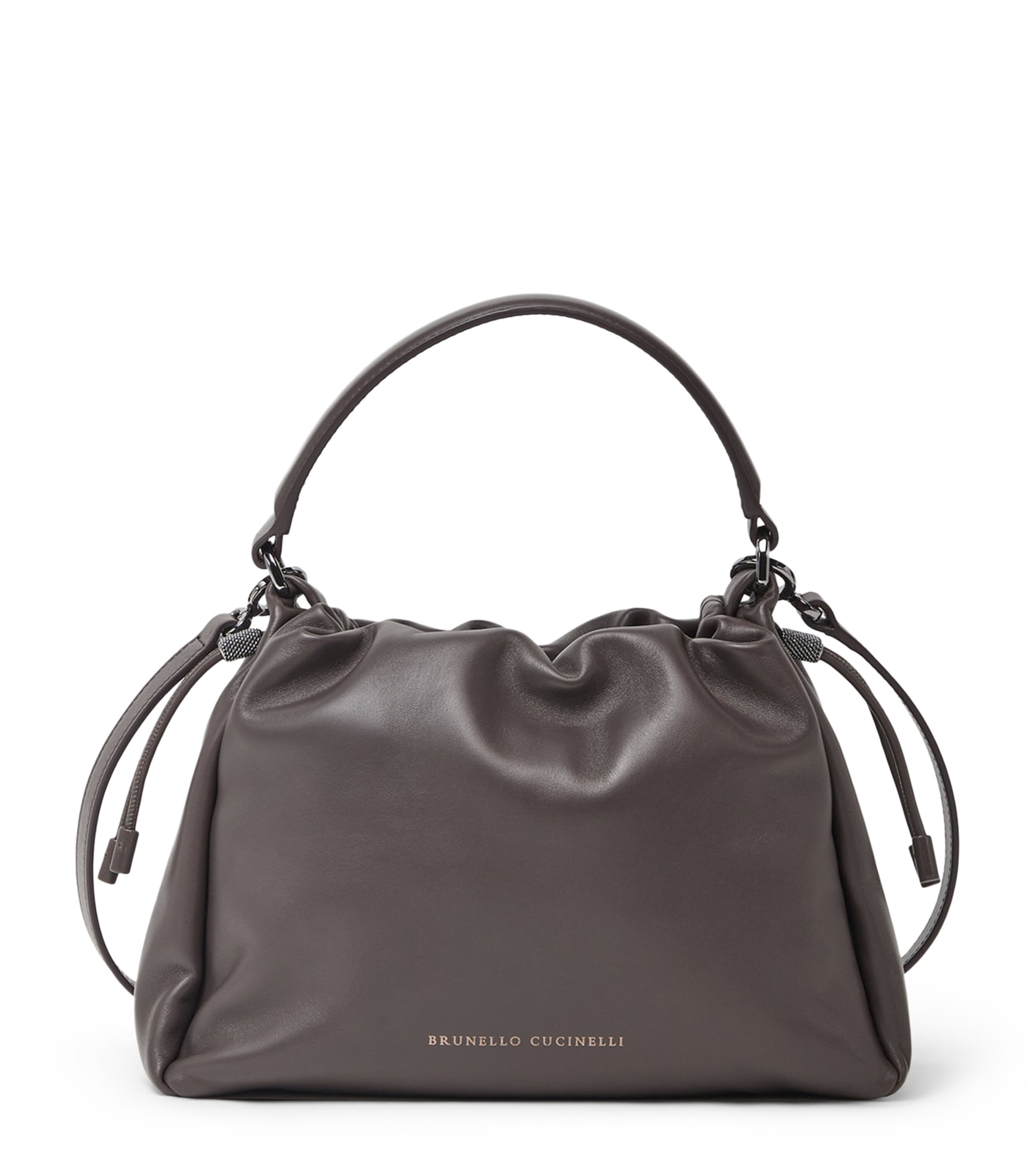 Small Leather Mellow Bucket Bag
