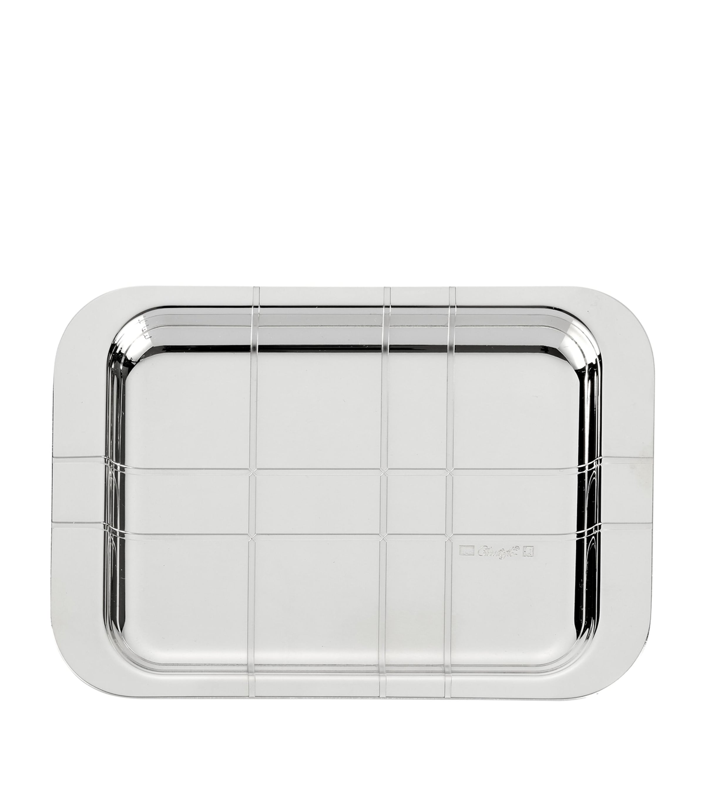 Silver-Plated Graphik Tray (15cm x 10cm)