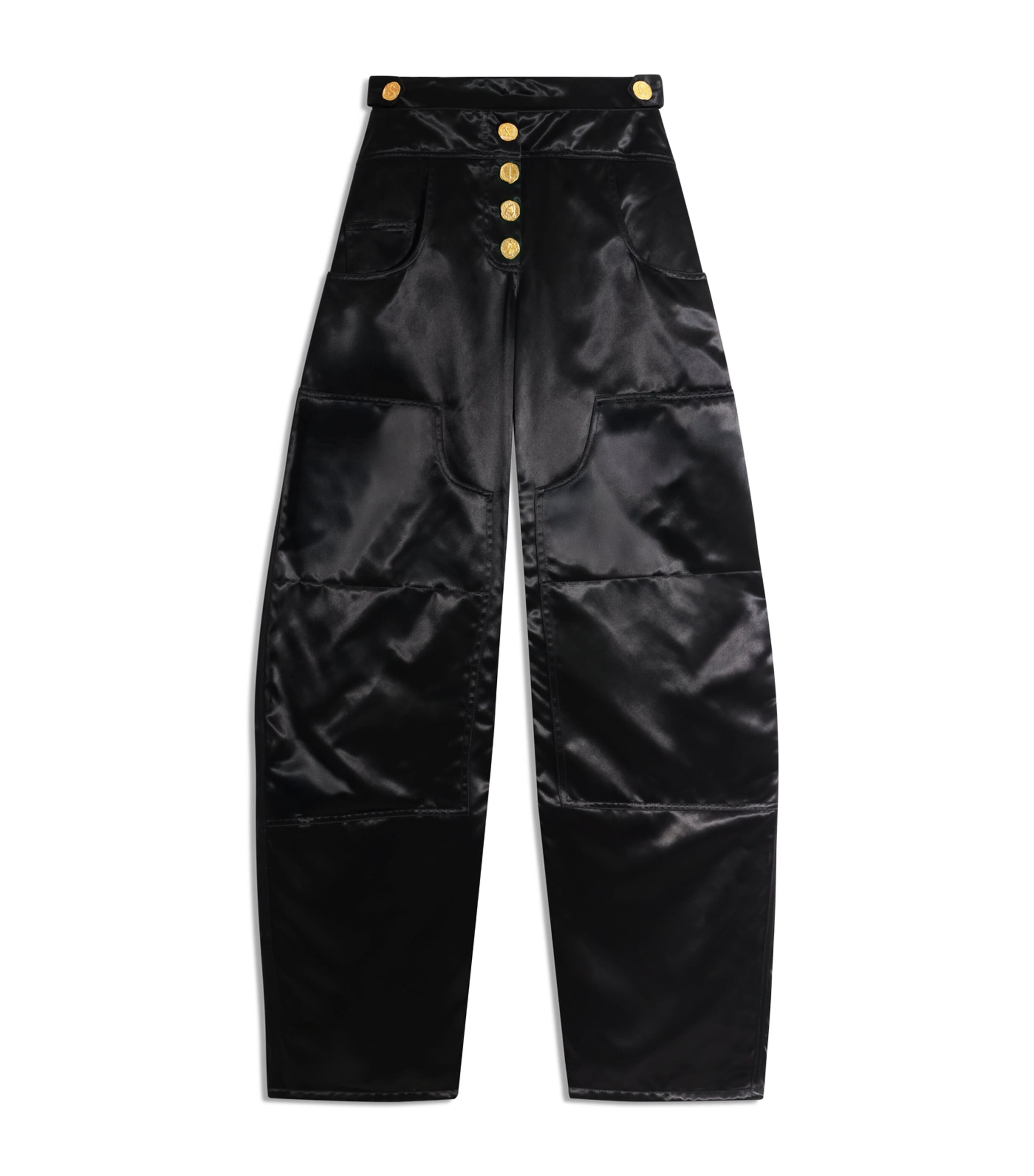 Schiaparelli Womens Wide Cowboy Trousers Black