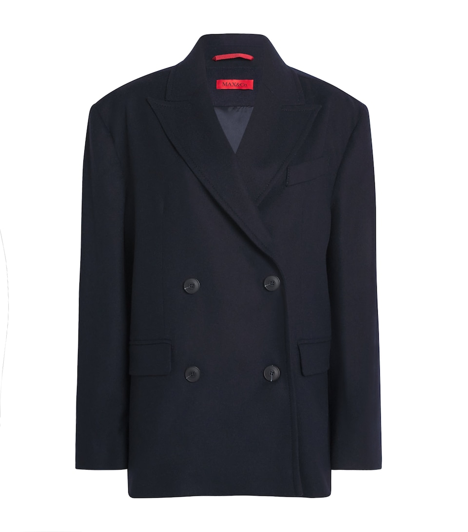 Wool-Blend Double-Breasted Pea Coat